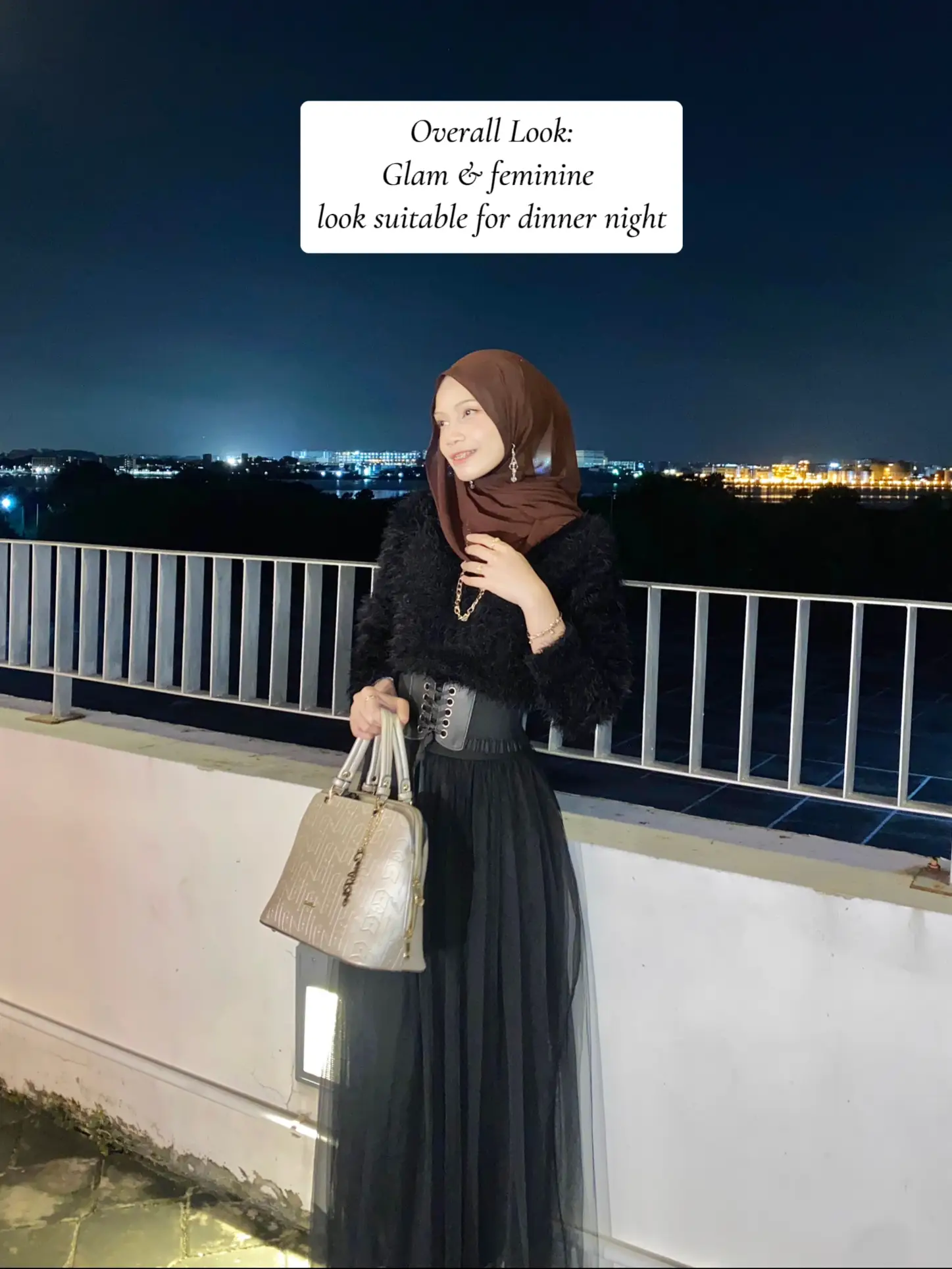 muslimah glamorous dress for dinner