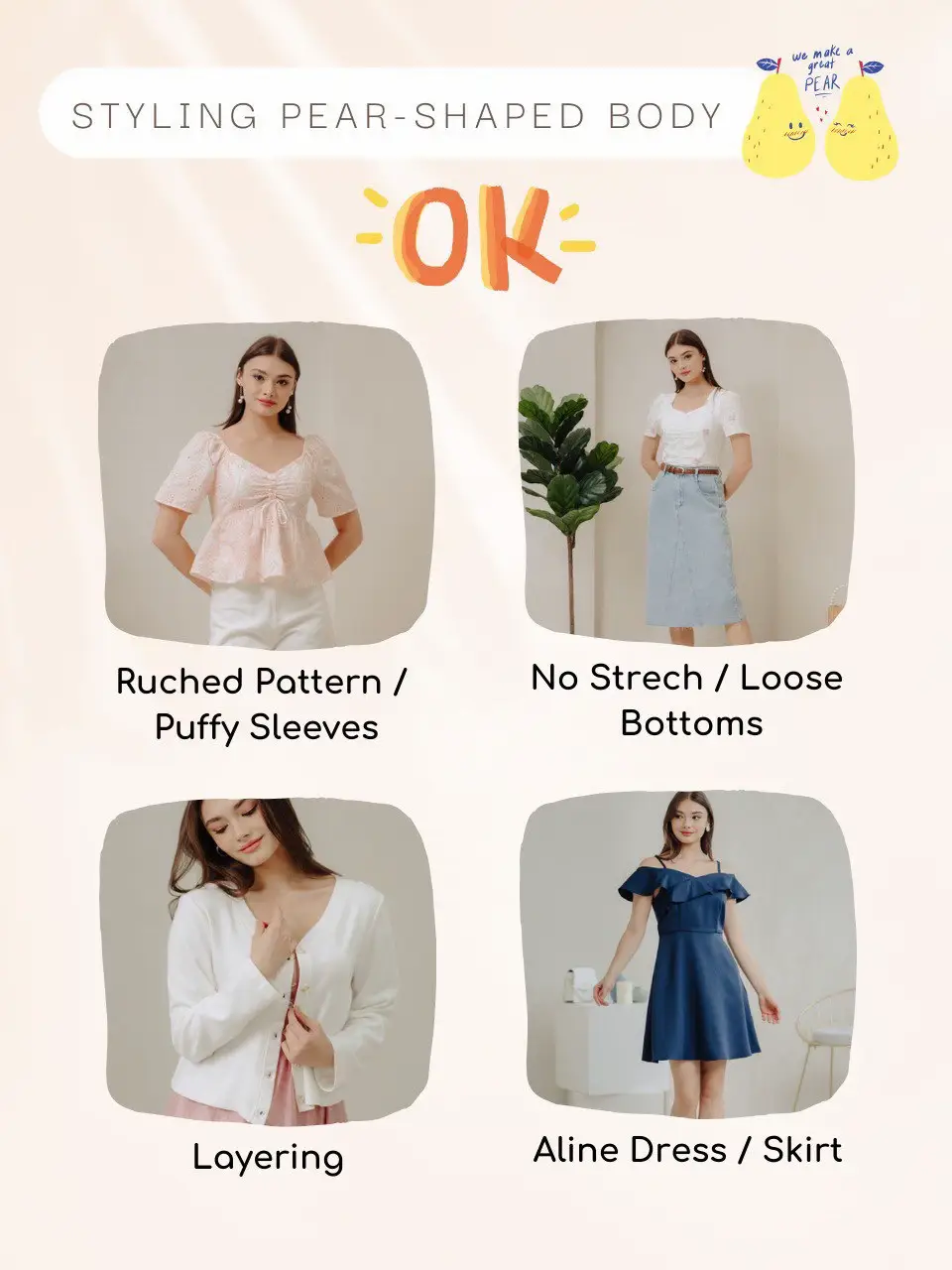 Outfit Idea for Pear Shape Body🍐, Gallery posted by OOTDtips