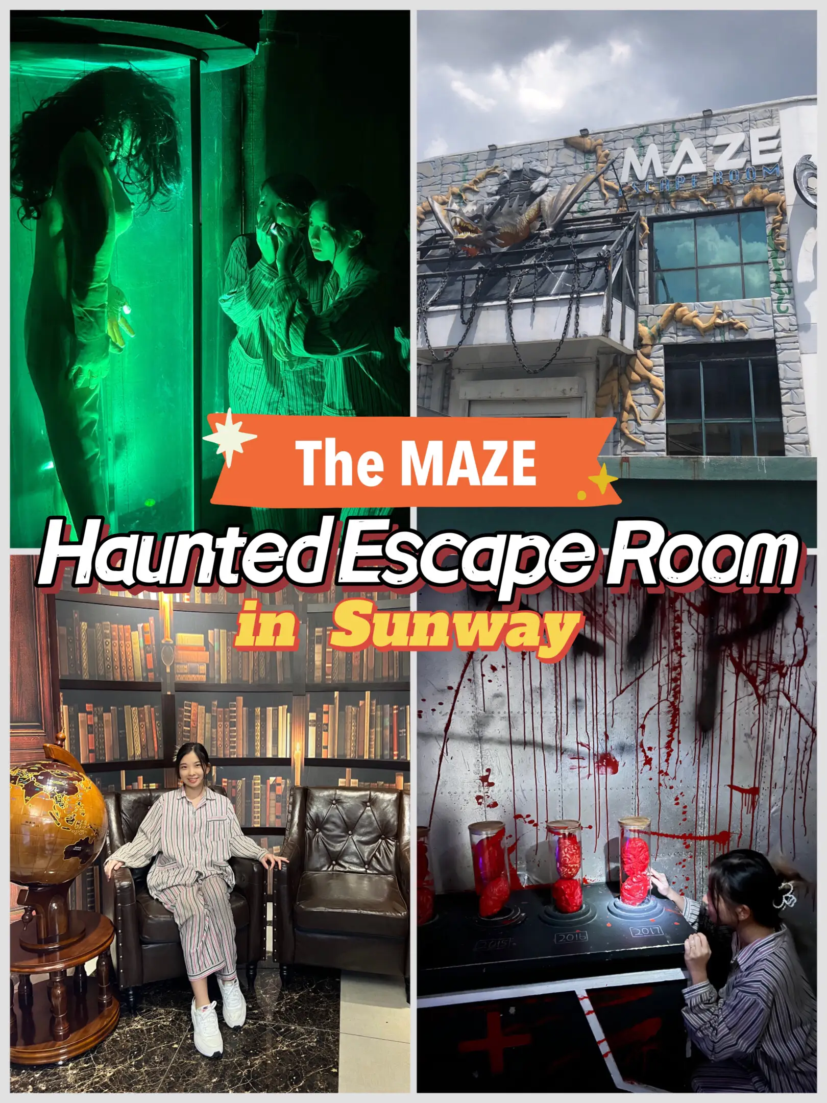 HAUNTED 👻 Escape Room in Sunway! SO SCARY 🥶 | Galeri disiarkan oleh  Vanessa Lai | Lemon8