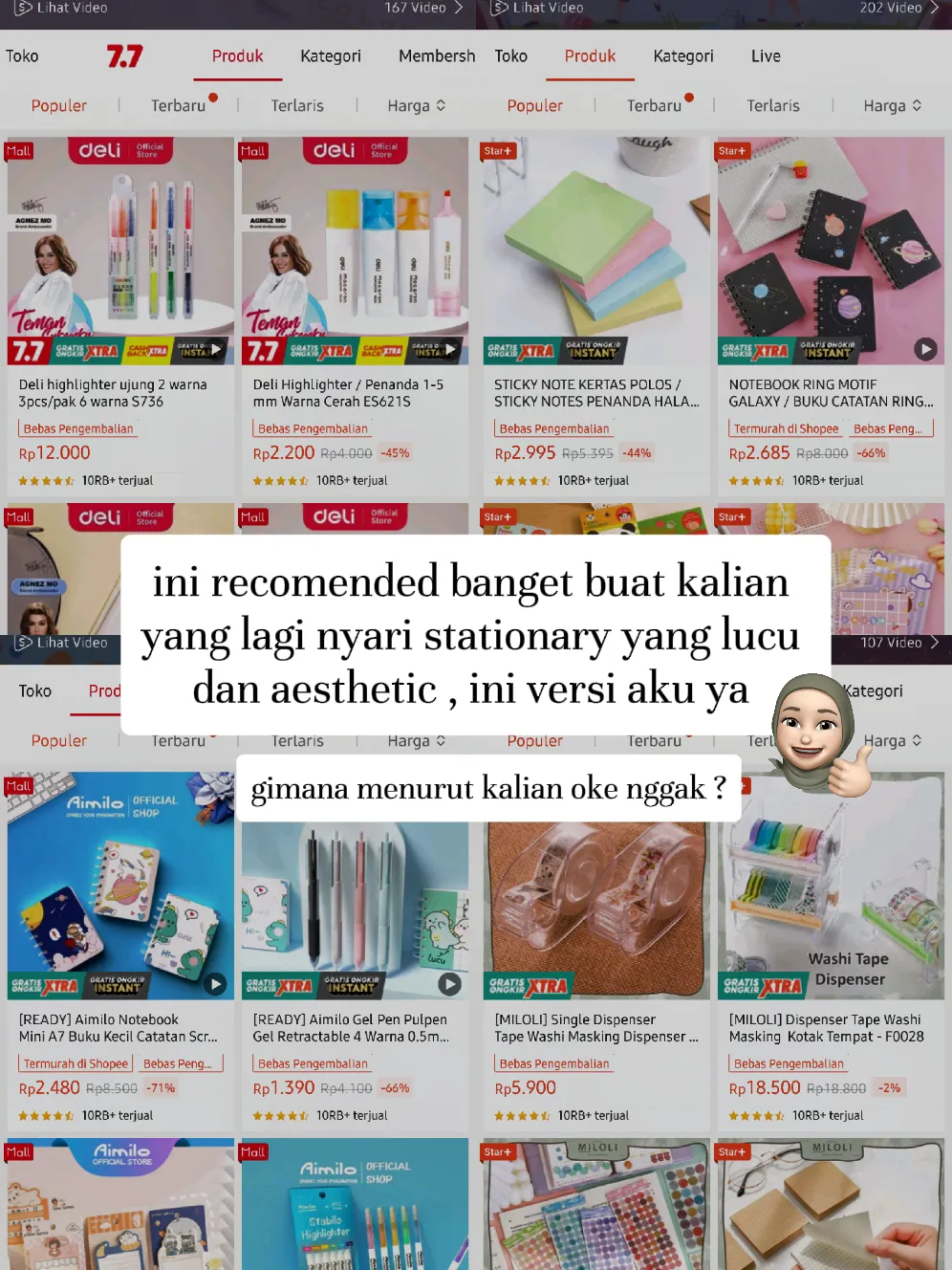 18 idea Barang Cute Di Shopee teratas pada tahun 2025 