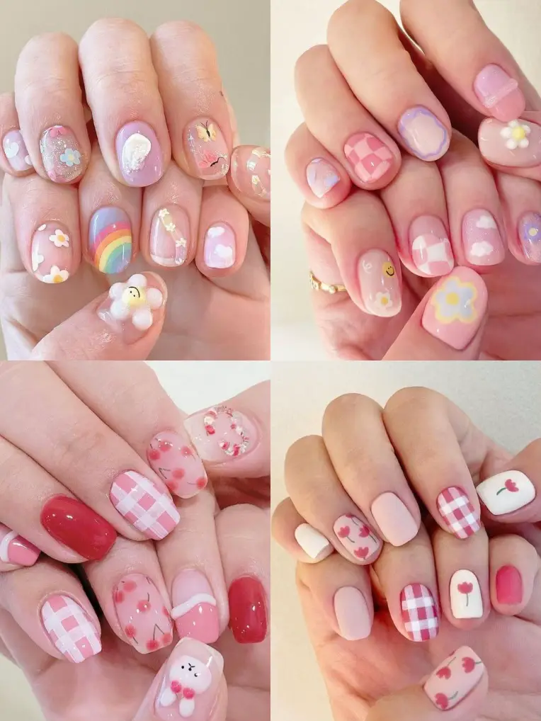 ไอเดียเพ้นท์เล็บดอกไม้ สวยหวานจึ้ง300%💅🎀 