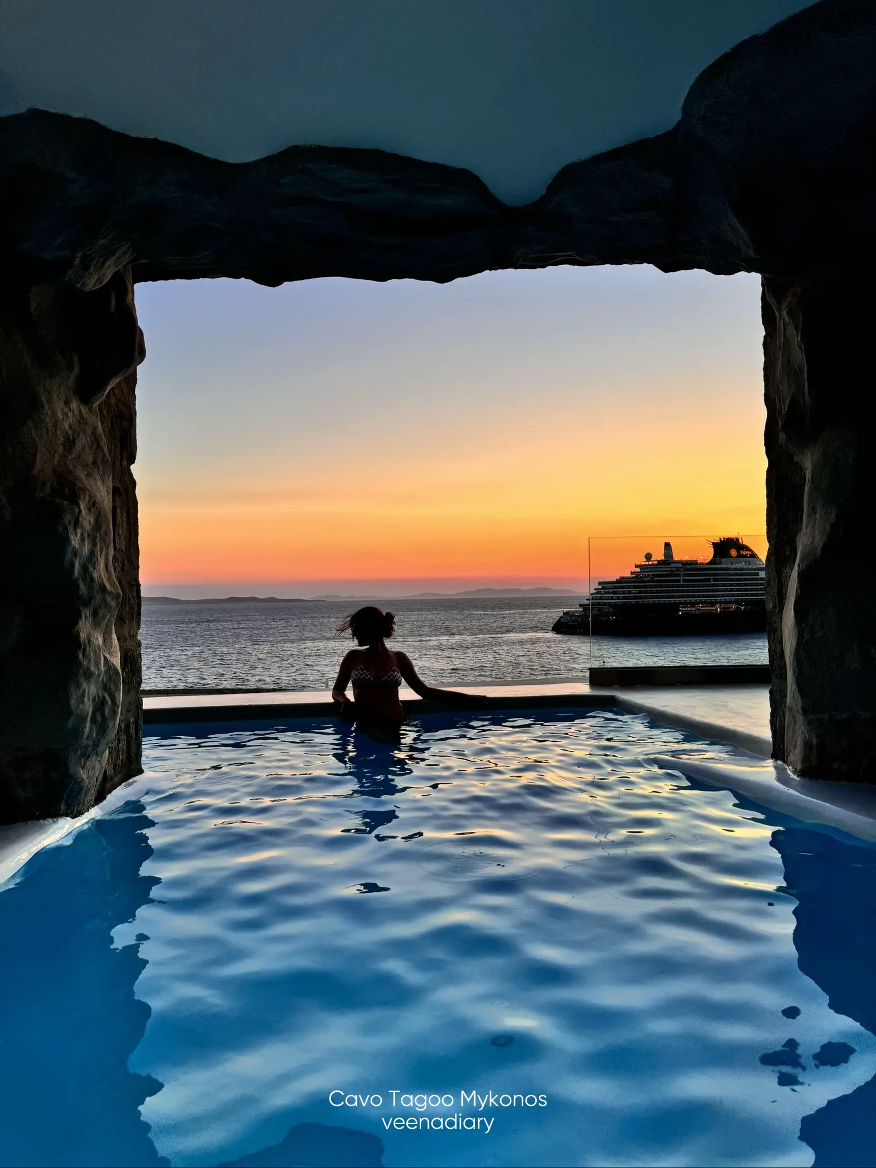 🇬🇷 Mykonos | Cavo Tagoo ~ Cave Pool Suite | แกลเลอรีที่โพสต์โดย ...