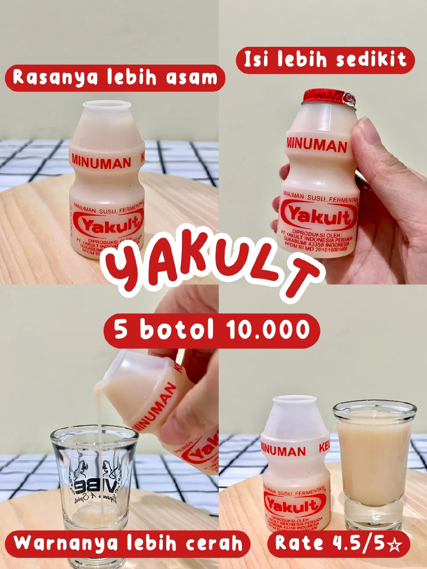 Generasi90an on X: Minuman probiotik mungil ini punya bentuk