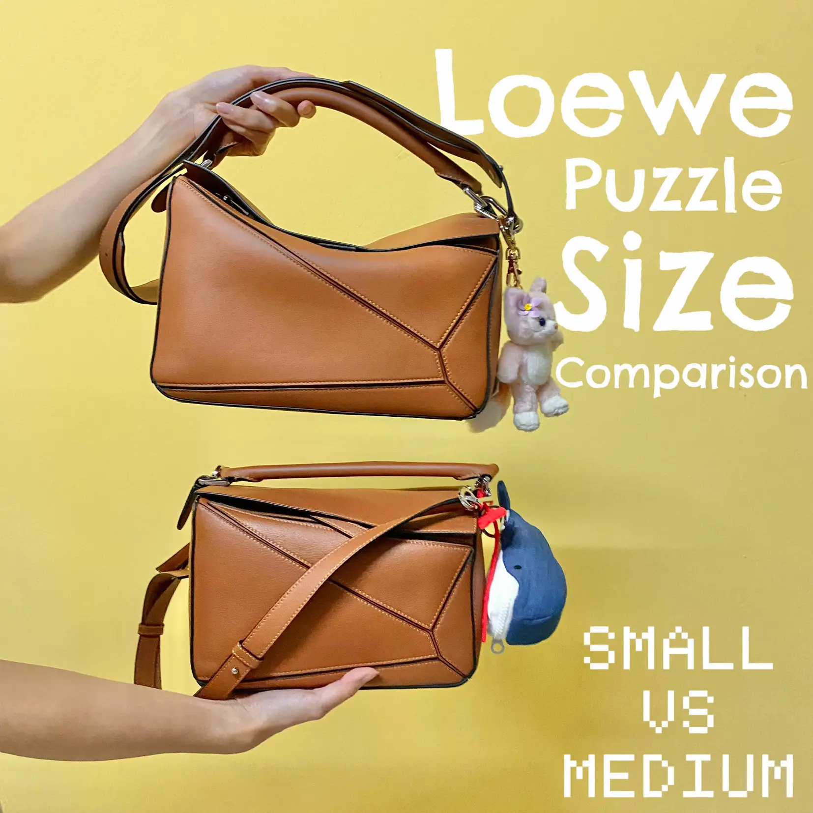 LOEWE PUZZLE BAG SIZE COMPARISON / WHAT FITS? / STORAGE / MY FAVE? /LOEWE  ANIMALS 