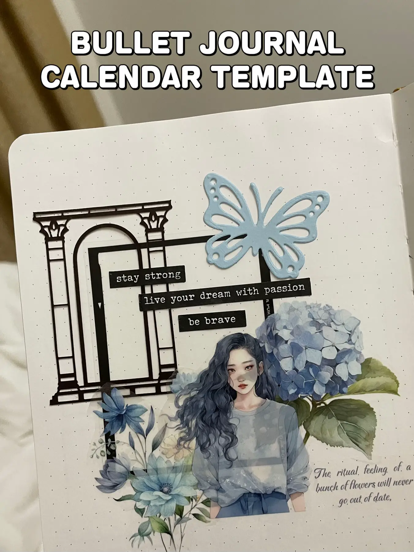 Bullet Journal Calendar Template  Bullet Journal Drawing Template