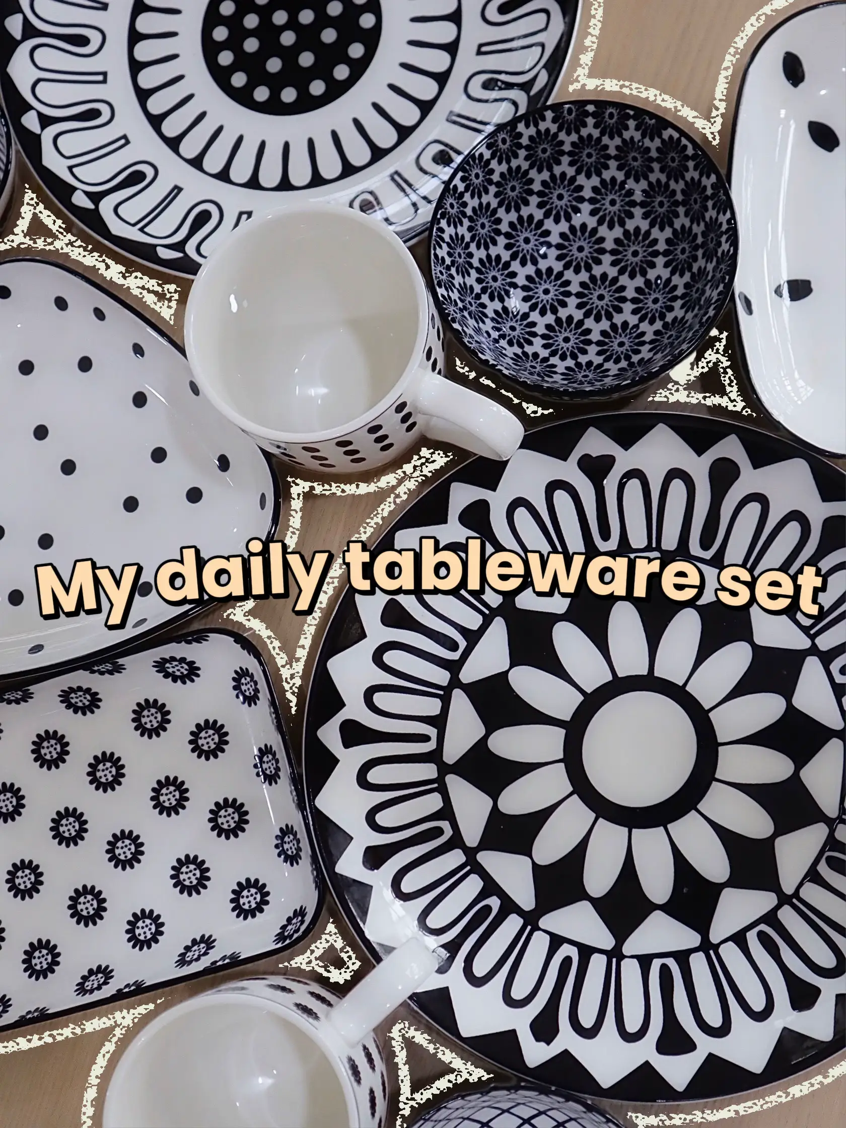 My Favorite Black and White Dinnerware Sets  Dinnerware sets, White  dinnerware set, White dinnerware