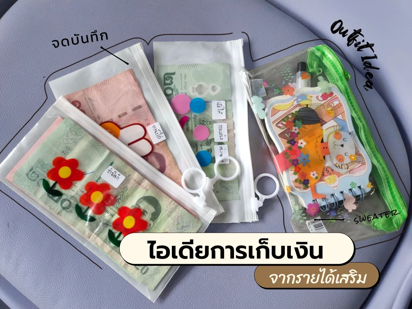 The idea of collecting cash from daily supplementary income. | Gallery ...