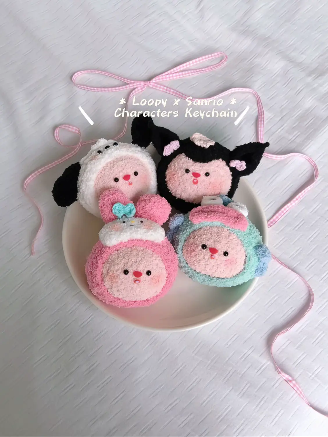 Hello Kitty and Friends Hairtie: Crochet pattern