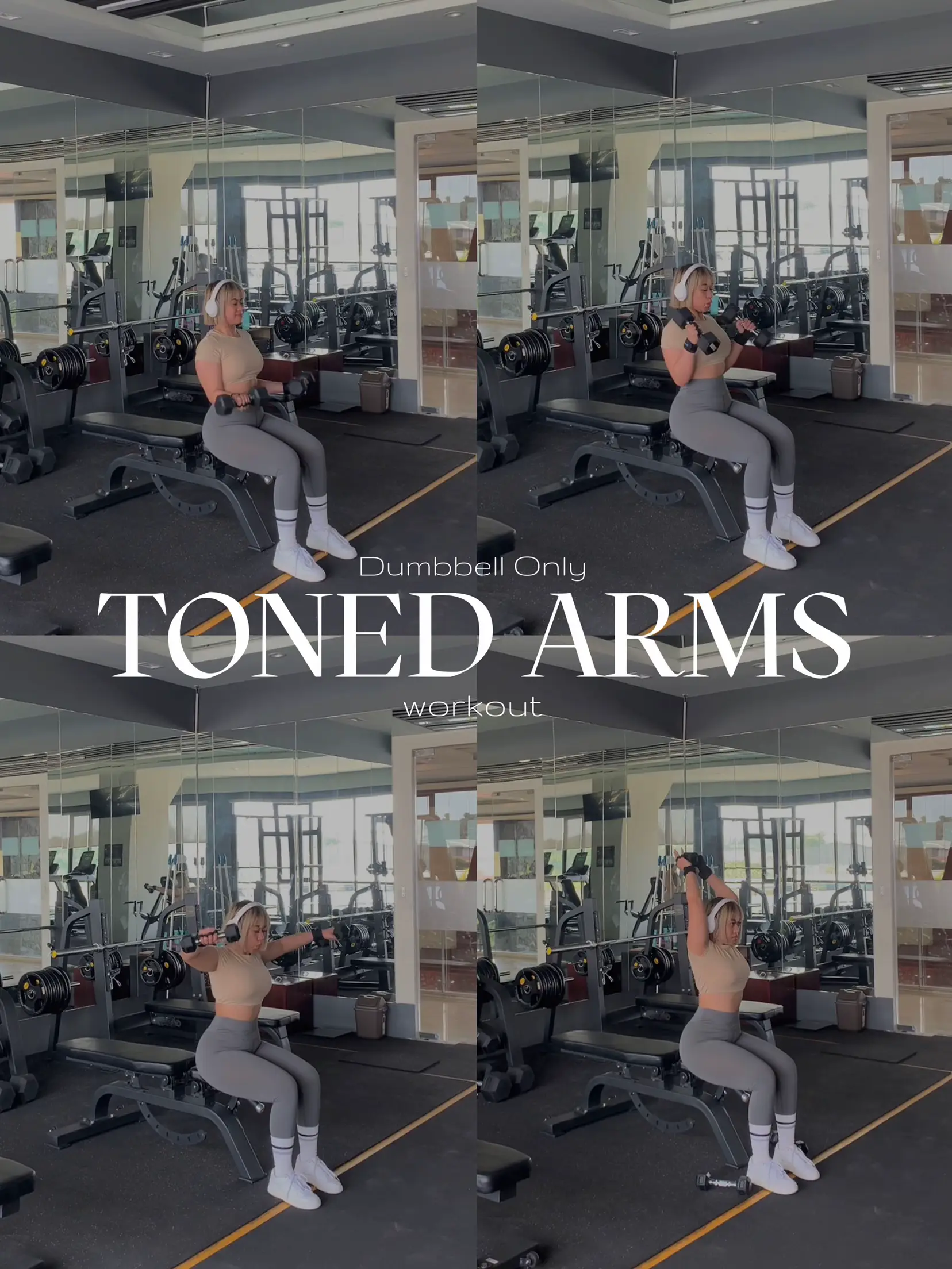 10-Minute Toned Arms Workout (At Home, Dumbbells Only) 