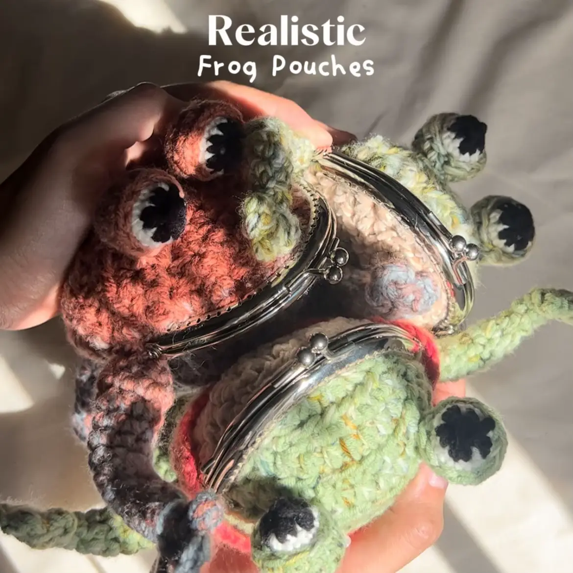 Have you SEEN these REALISTIC frog pouches?!