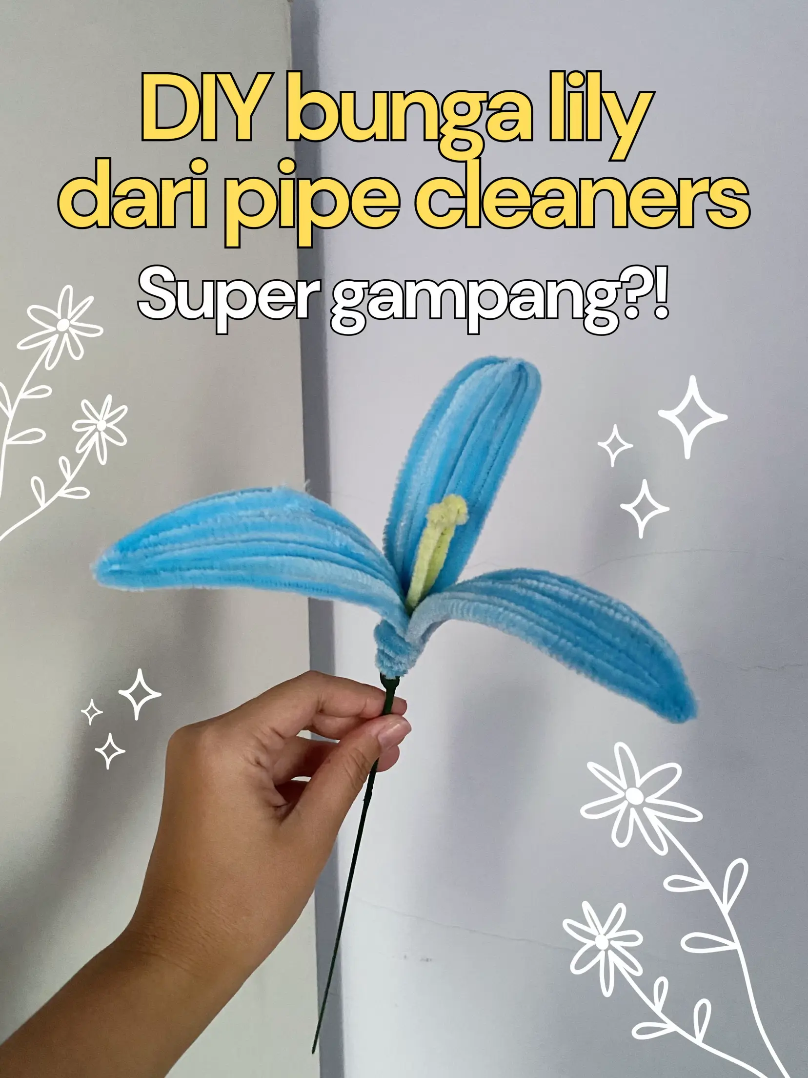 Pipecleaner lavender flowers #diyproject #handmade #diy#foryou #flower, pipeline cleaner flower