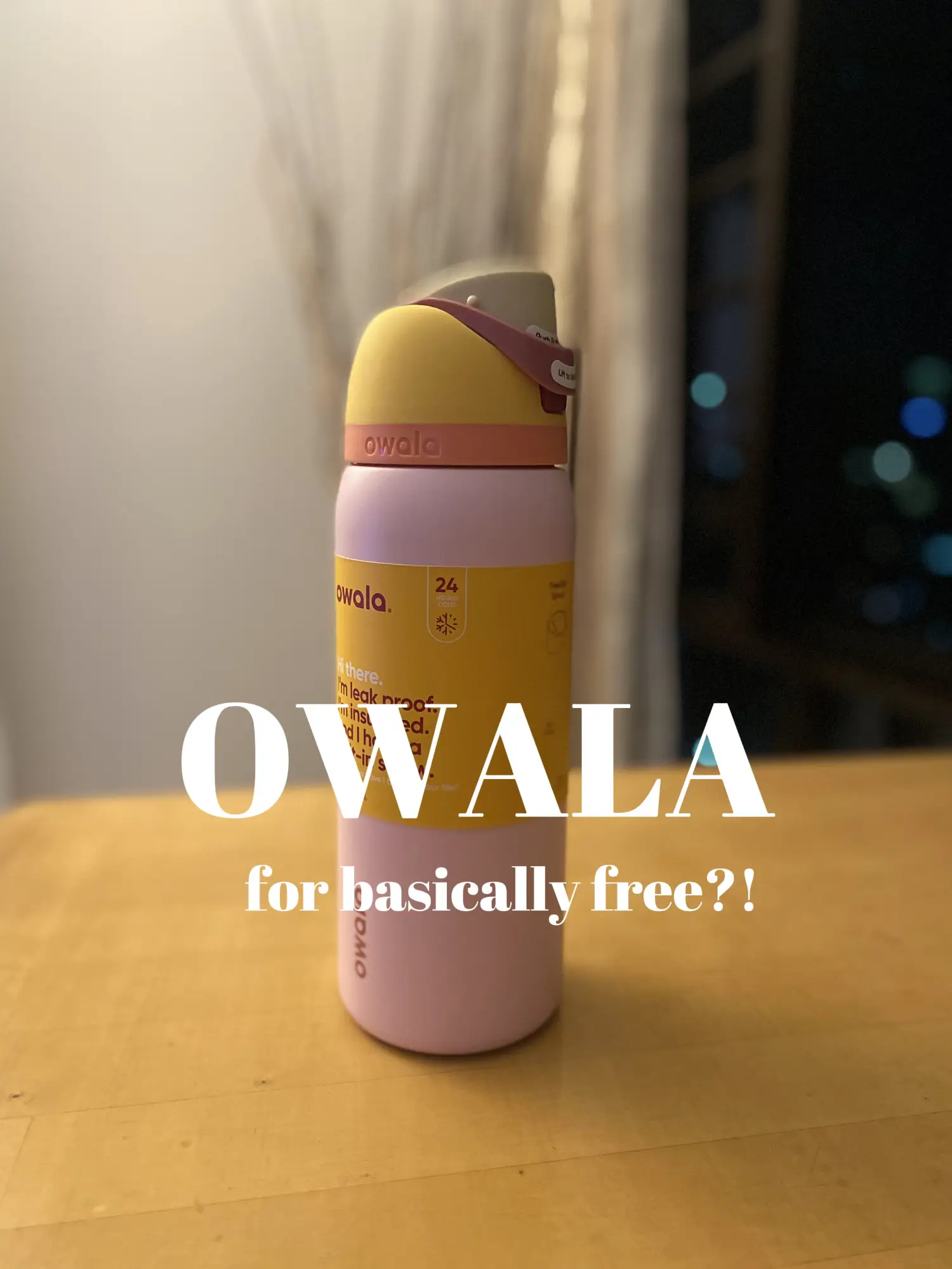 Owala FreeSip 24 oz Water Bottle by Dwell - Dwell