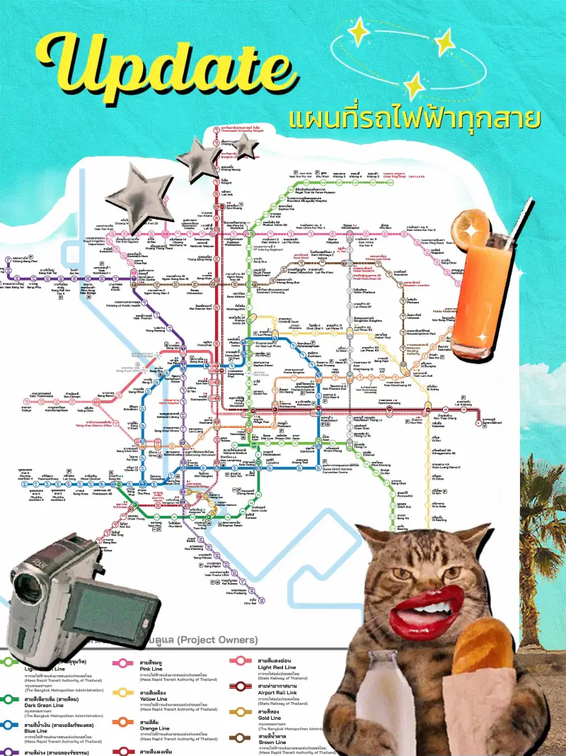 Update แผนที่รถไฟฟ้าทุกสายในกรุงเทพและปริมณฑล 🗺️ แกลเลอรีที่โพสต์โดย ₊˚ Jane 🎀ꔛ🧸﹆• Lemon8