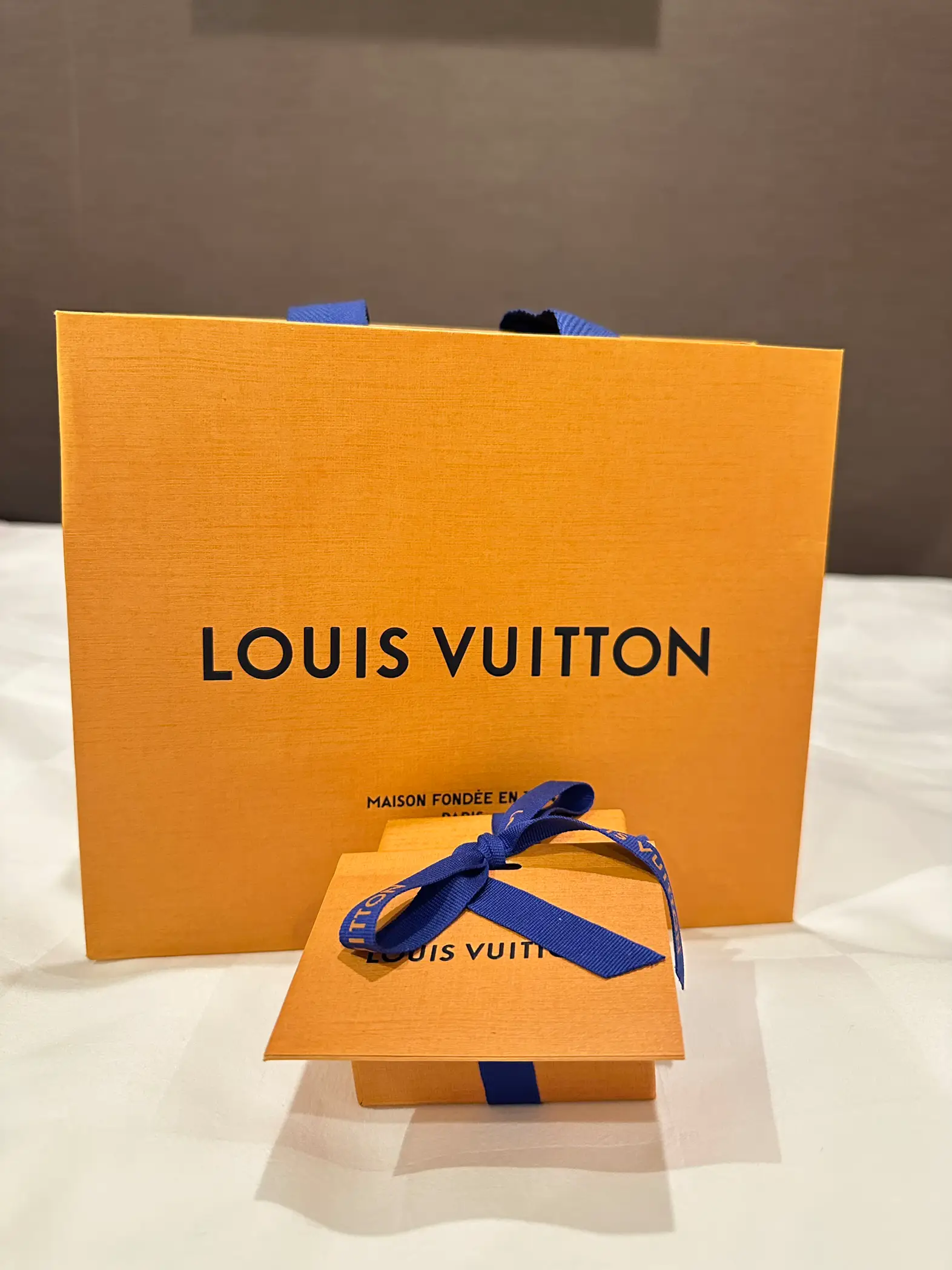 Louis Vuitton, Accessories, Louis Vuitton Gift Box Tissue Paper Ribbon  And Shopping Bag