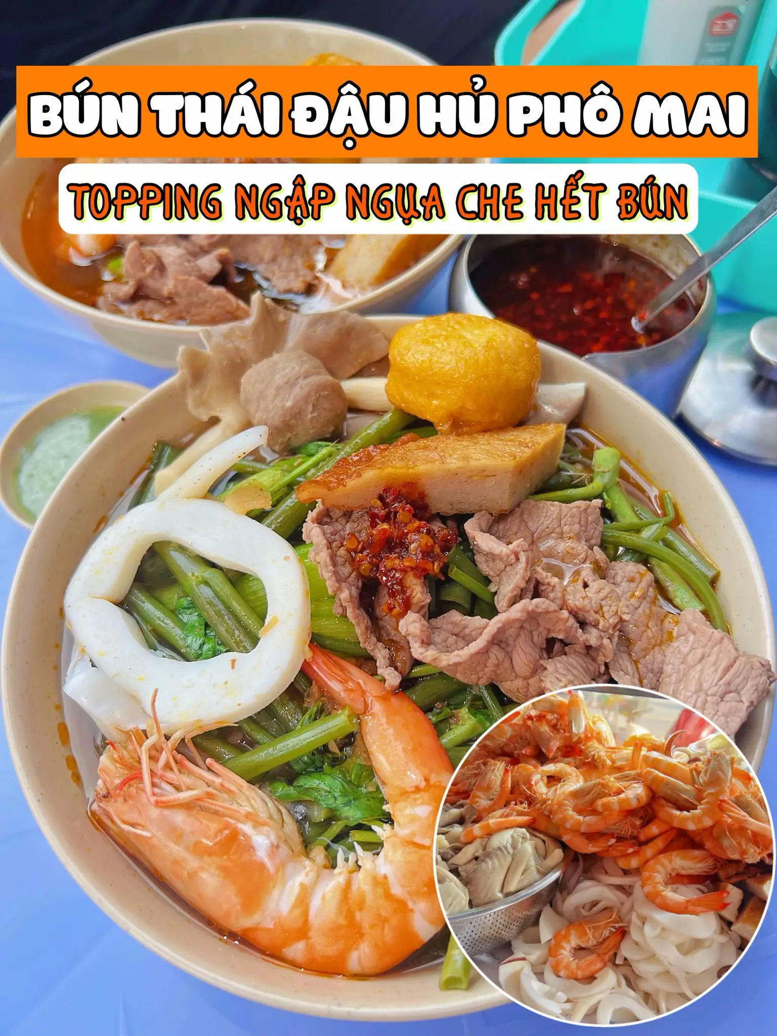 BÚN THÁI TOPPING TRÀN TÔ TẠI CHỢ HOÀNG HOA THÁM | Bộ sưu tập do ...