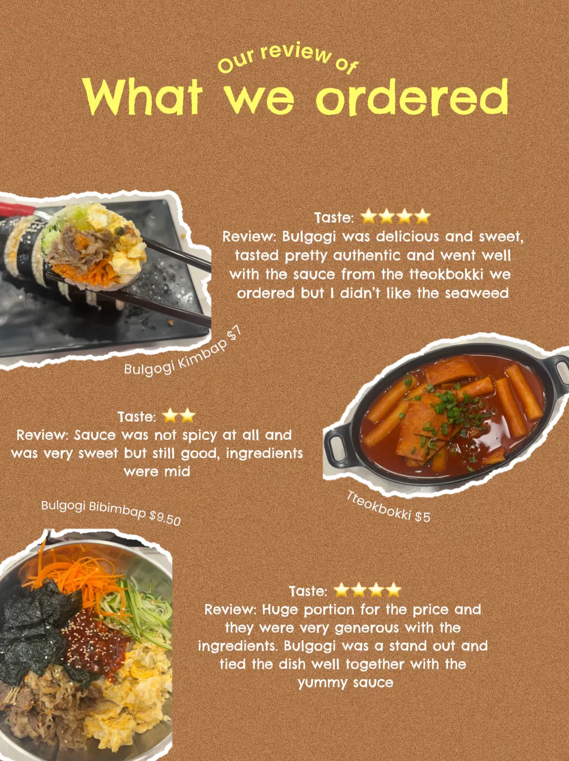 Food Review Of Korean Street Haul