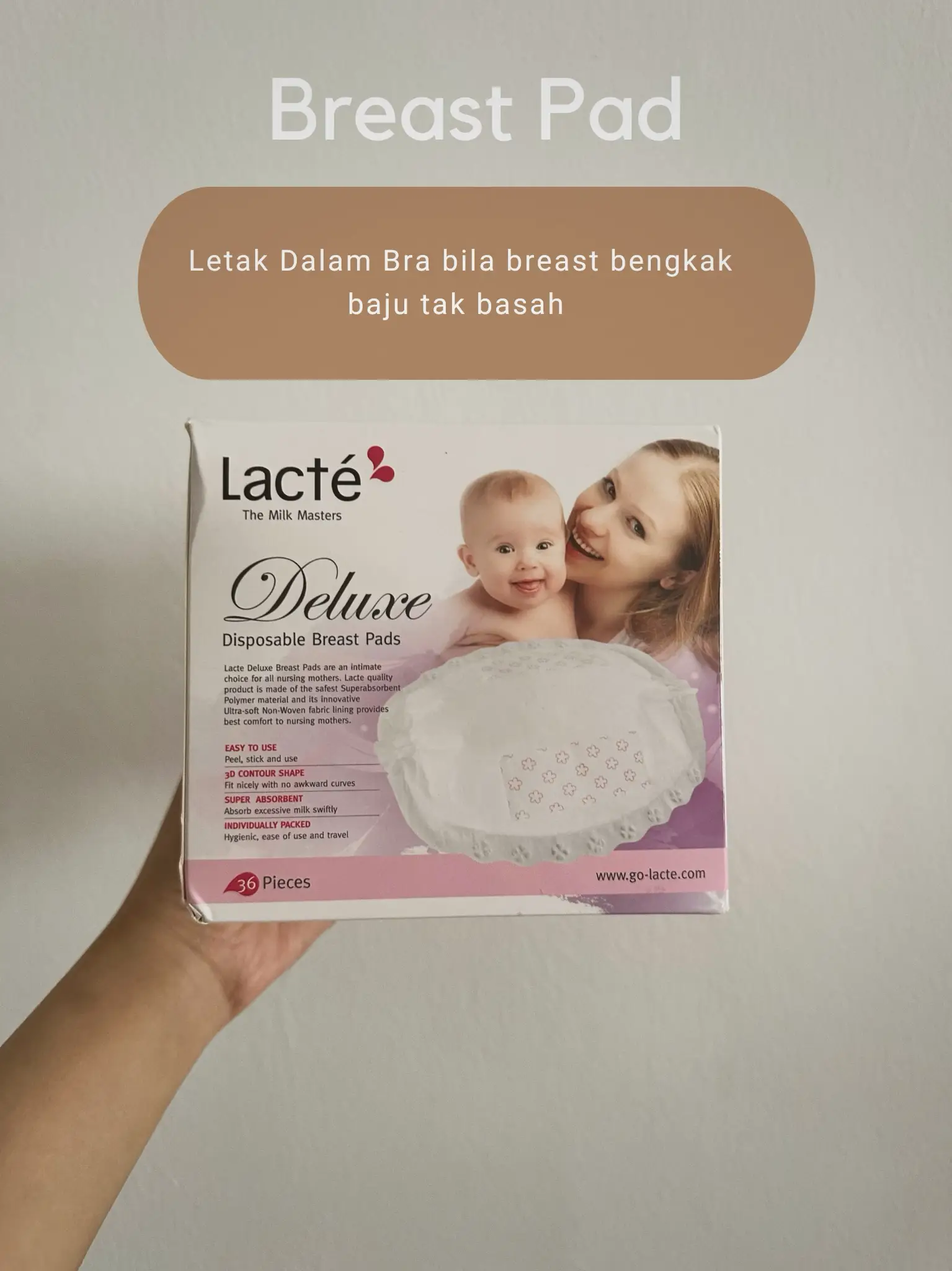 Lacte Deluxe Disposable Breast Pad 36pcs