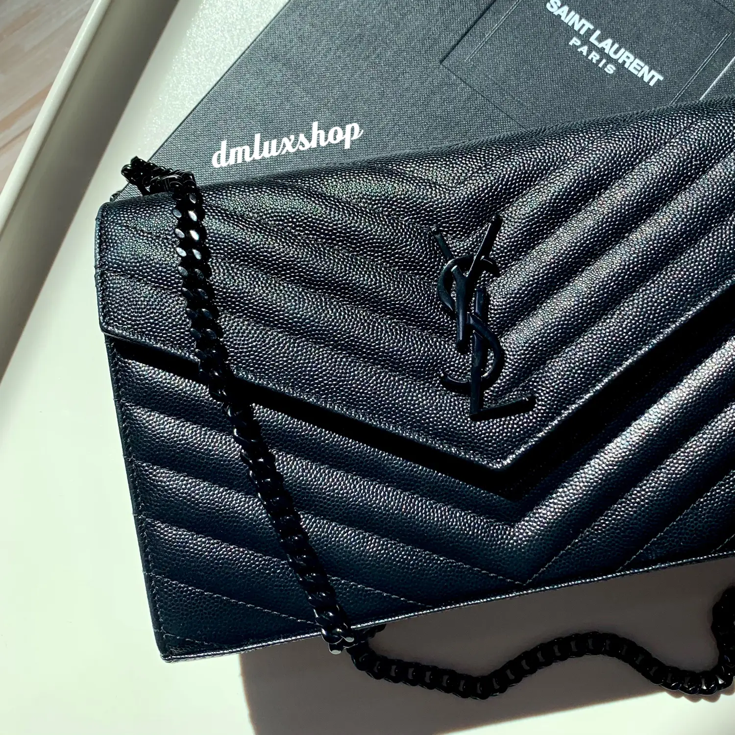 tas sling-bag Yves Saint Laurent WOC 22cm Black GHW
