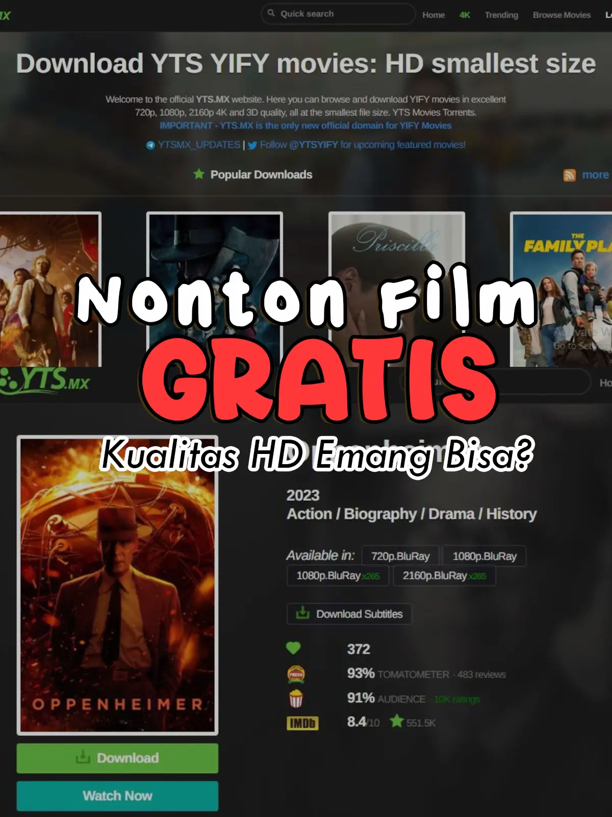 🎬 Nonton Film Gratis Kualitas HD Emang Bisa? 👀 | Galeri diposting oleh  WindaSalatinkss | Lemon8