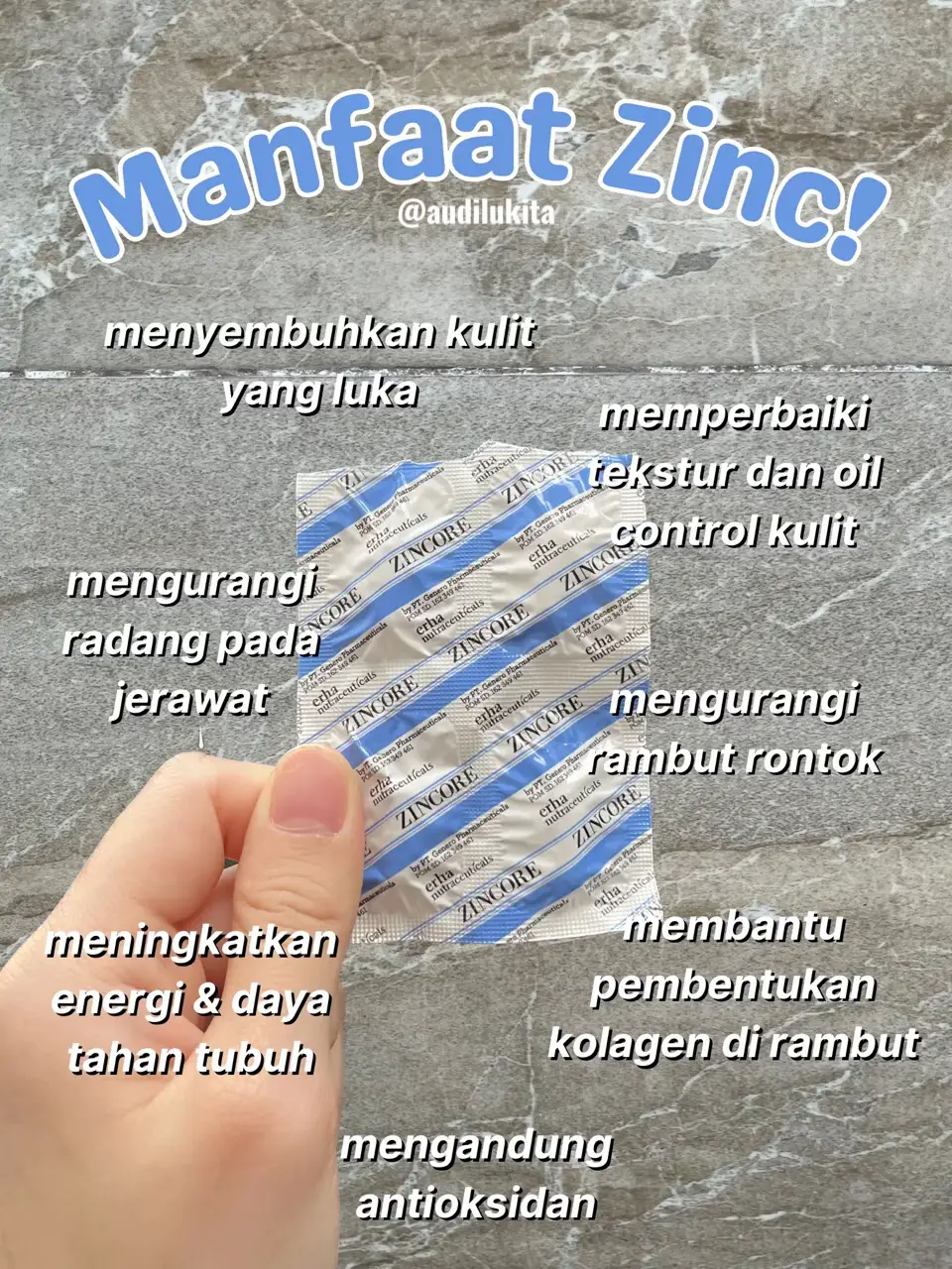 Zinc Supplement untuk Luka, Jerawat, dan Rambut! Galeri diposting