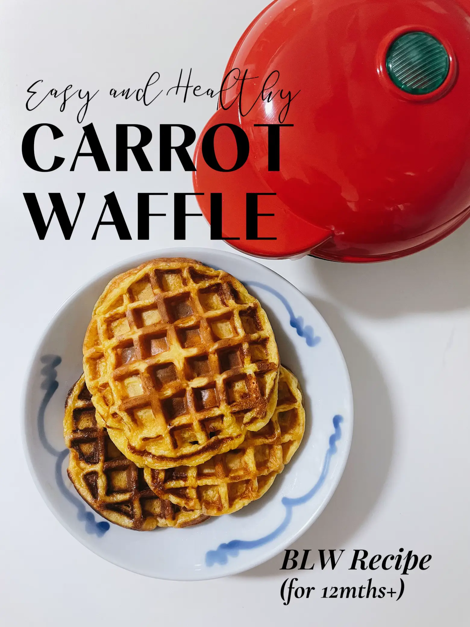 BLW Recipe - Carrot Waffle  Gallery posted by sandraoctaviani