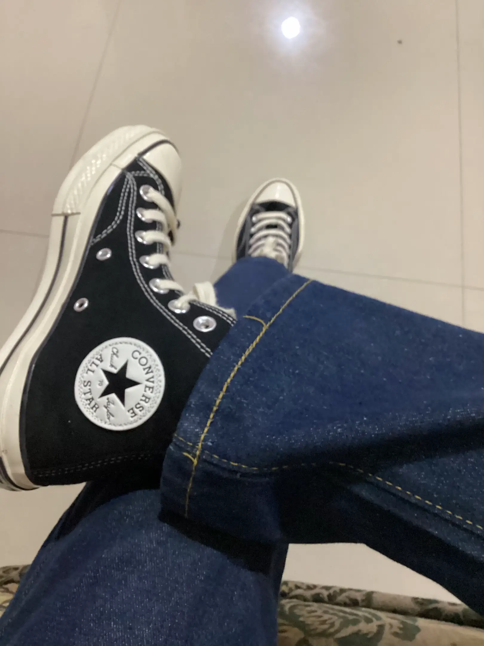 Converse chuck taylor all star vintage lea hi outlet m