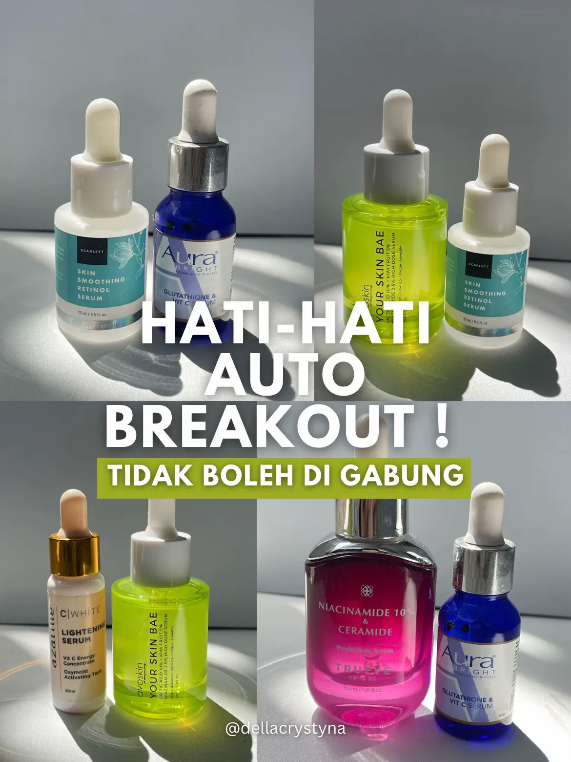 Kandungan SKINCARE Ini TIDAK BOLEH Digabung ! | Galeri Diposting Oleh ...