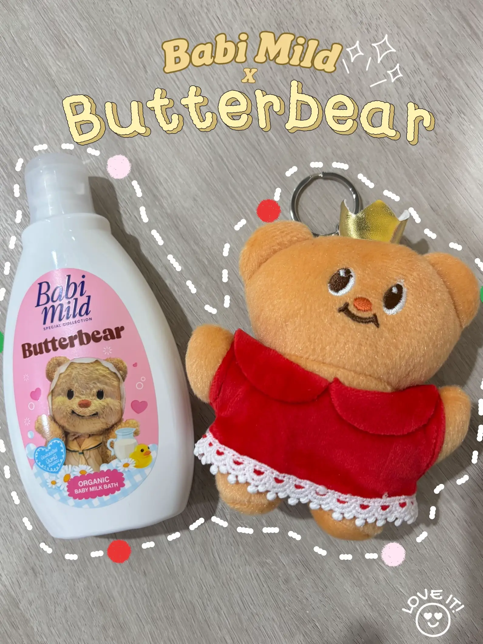 バターベア butterbear ぬいぐるみ エプロン butterbear バターベア ぬいぐるみ エプロン