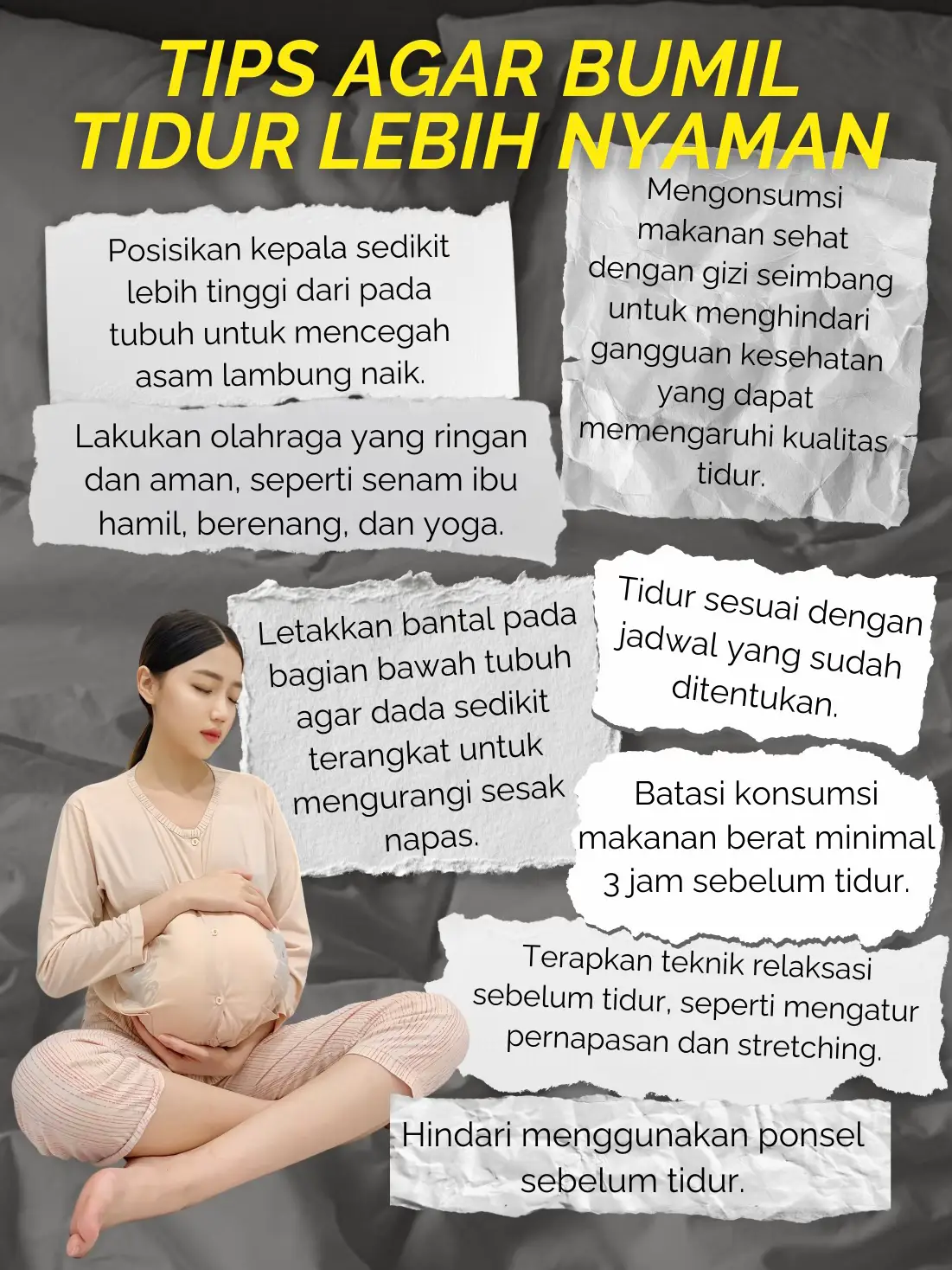 5 POSISI TIDUR SAAT HAMIL YANG DIANJURKAN!🤰 | Gallery posted by Charmine🤍  | Lemon8