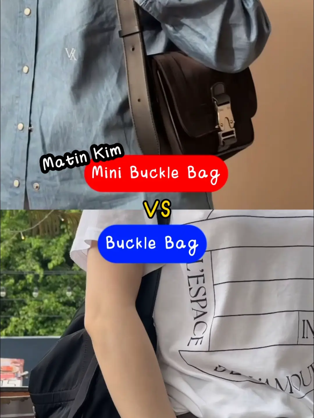 MATIN KIM BIG BUCKLE BAG