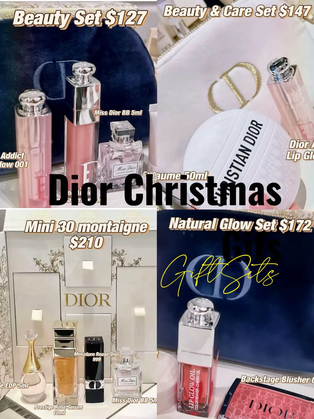 Dior Gift Pouch: Skincare, Lip Makeup and Fragrance