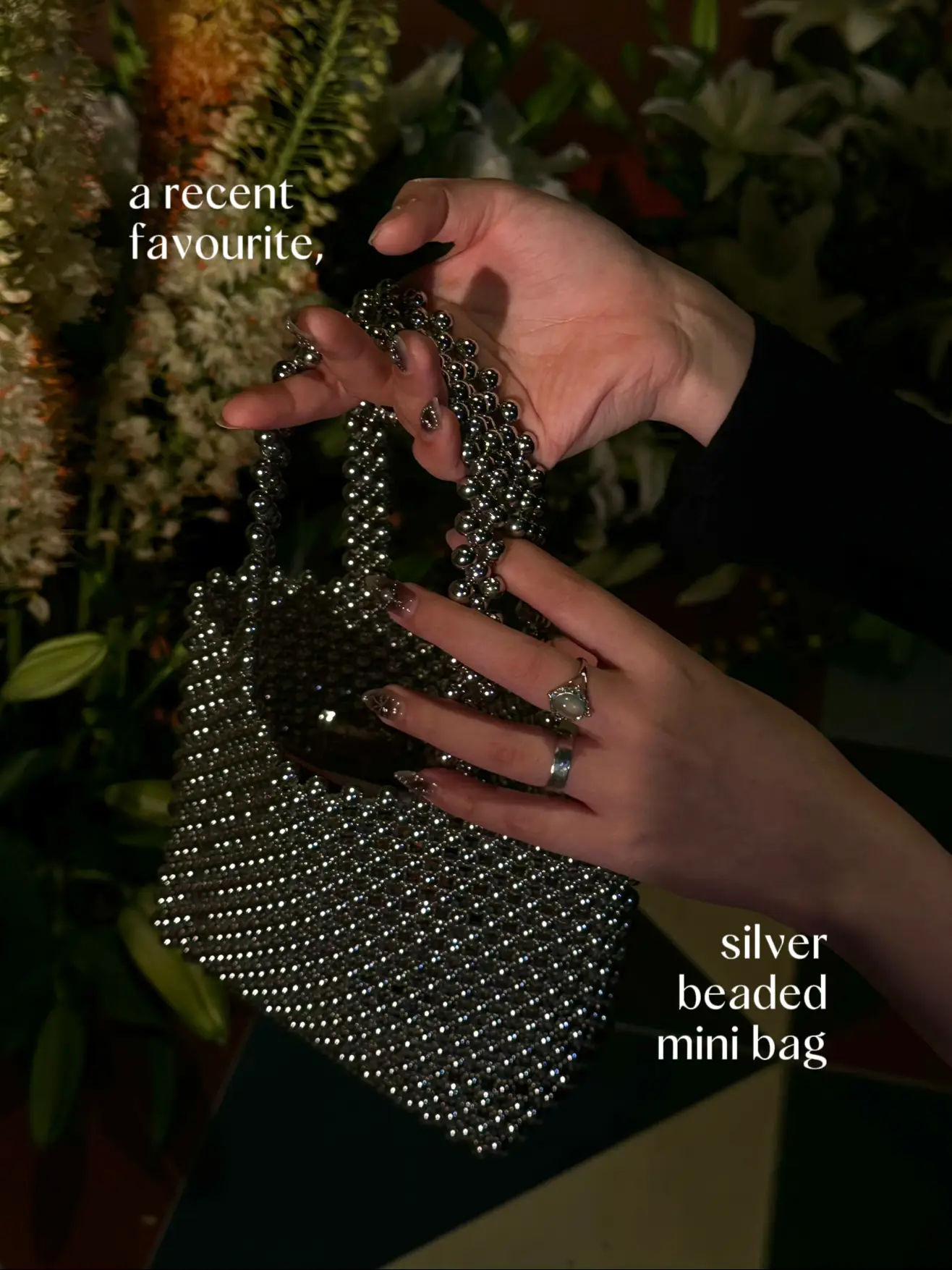 recent fav: silver beaded bag ⋆ ˚｡⋆౨ৎ˚ | Gallery posted by 𓍝