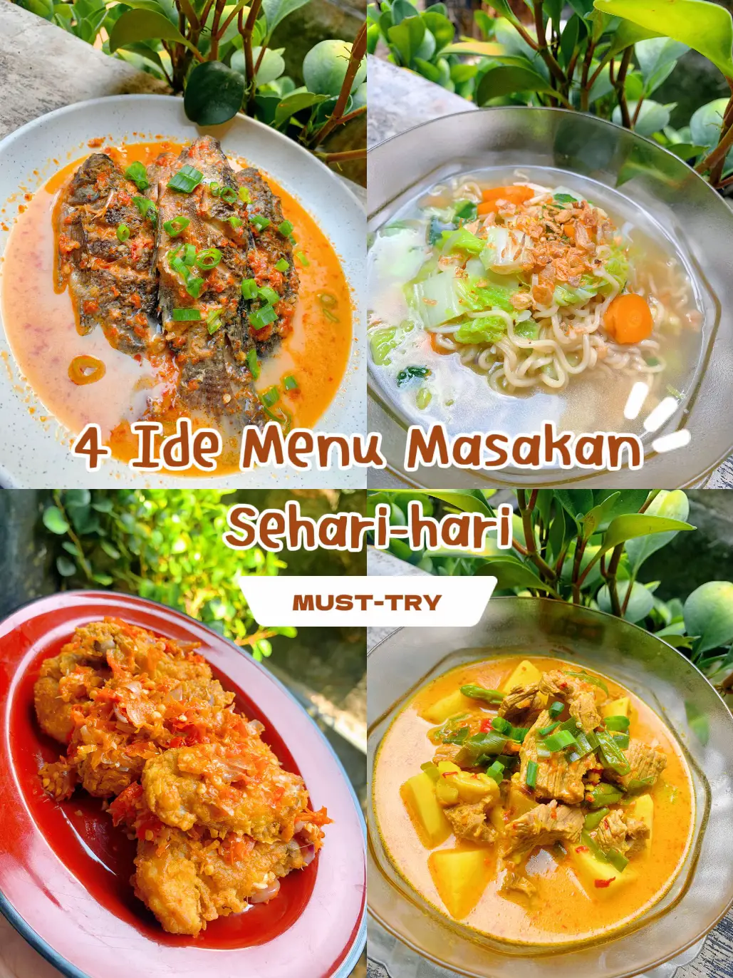 4 Ide Menu Masakan Sehari-hari 🫶🏻🌻 | แกลเลอรีที่โพสต์โดย Puri Hana | Lemon8