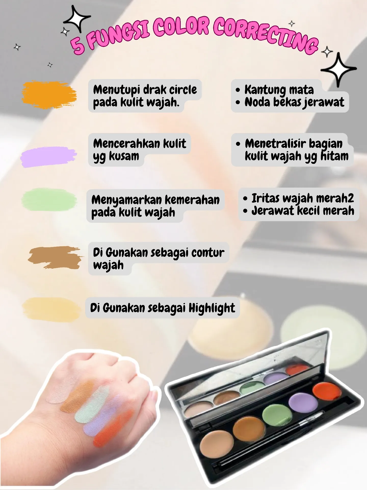 5 Fungsi COLOR CORRECTING | Gallery posted by beauty_room | Lemon8