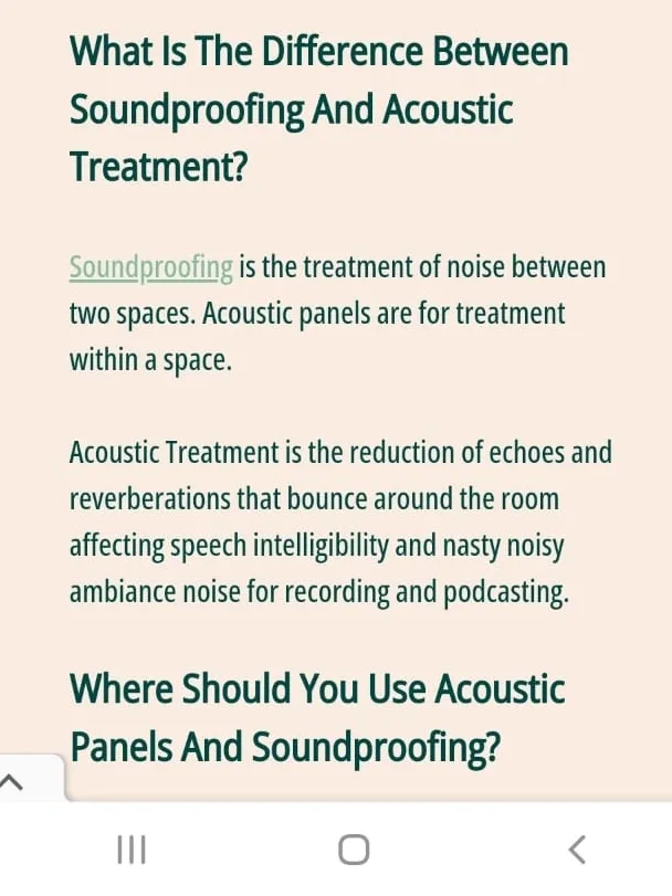 What Is The Difference Between Soundproofing And Acoustic Treatment