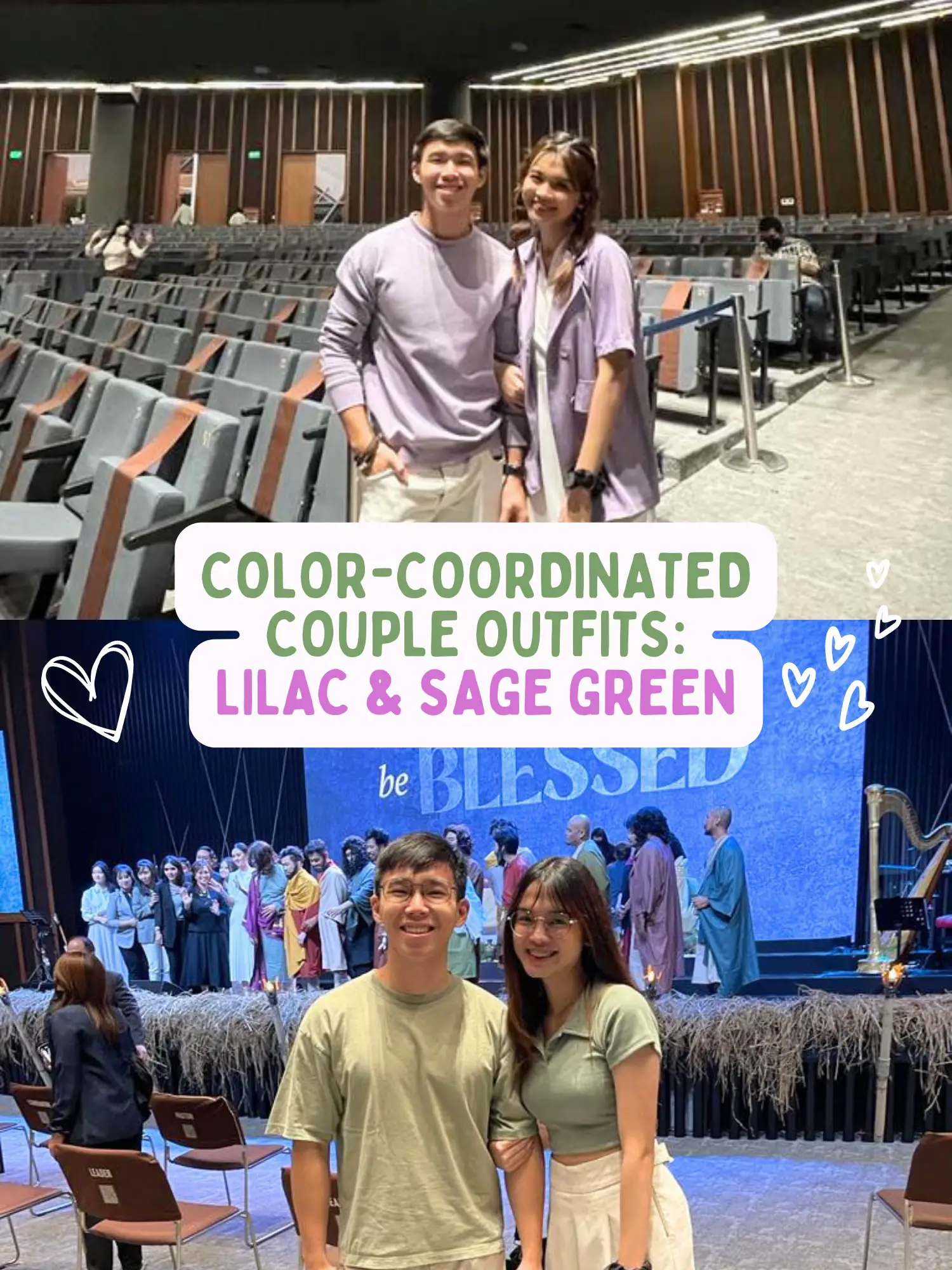 Color coordinated couple outlet outfits