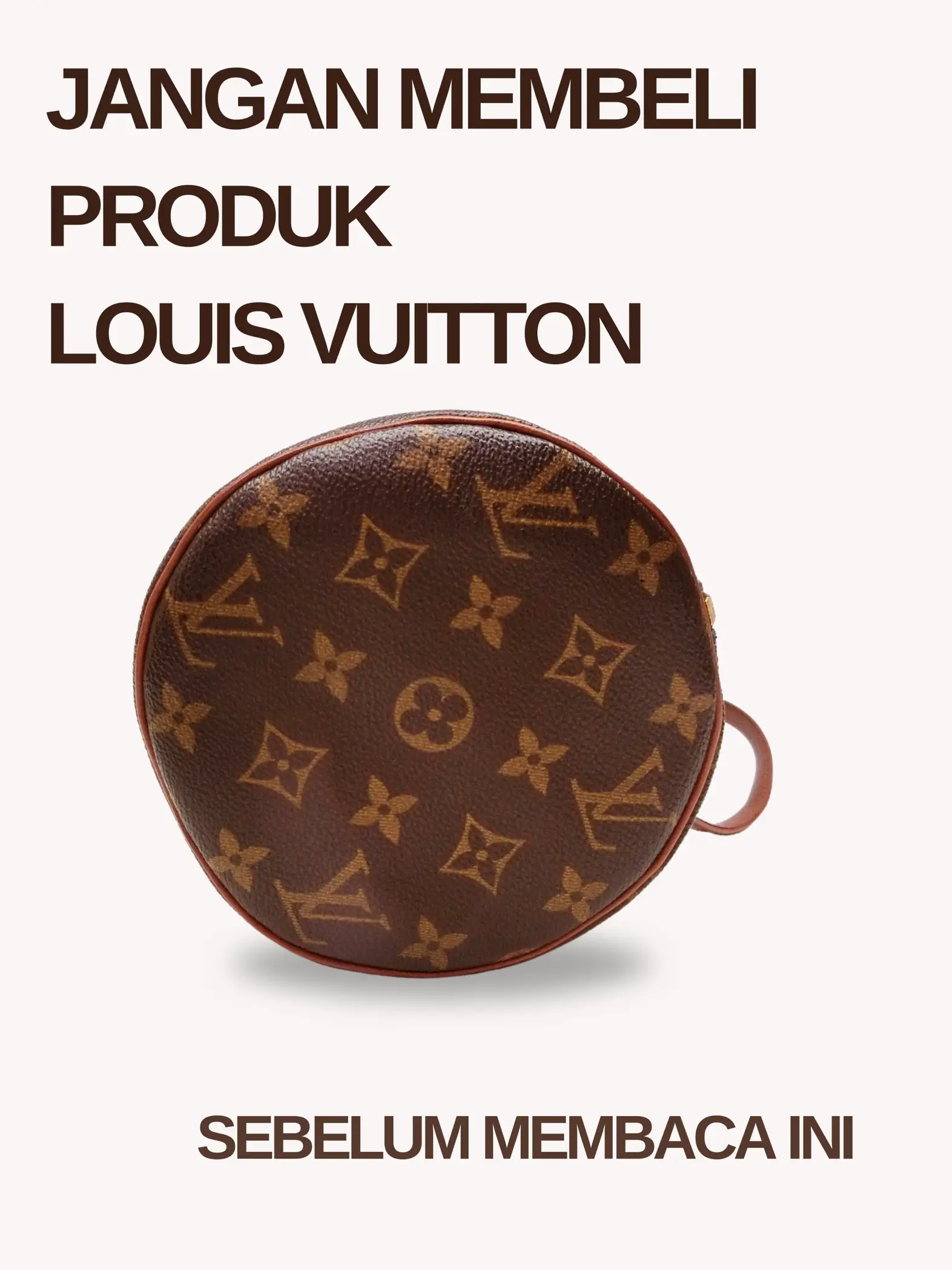 LOUIS VUITTON 2018 Boite Chapeau MM brown LV monogram rounded crossbody bag