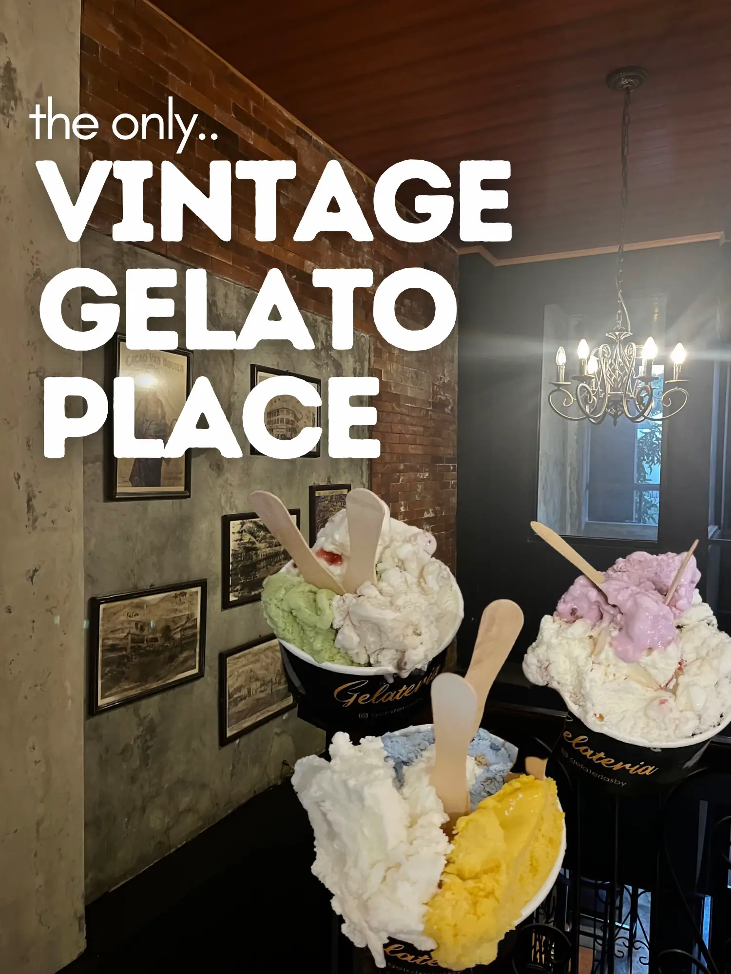 THE ONLY VINTAGE GELATO PLACE😍🍦 | Gallery posted by . | Lemon8