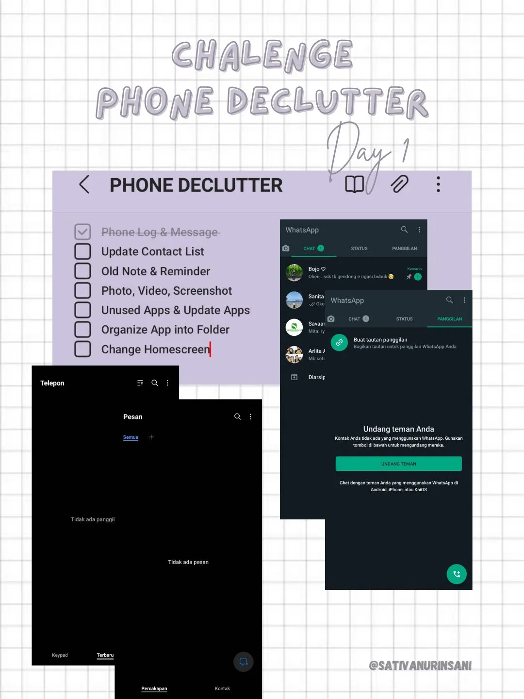 Declutter Handphone - Pencarian Lemon8