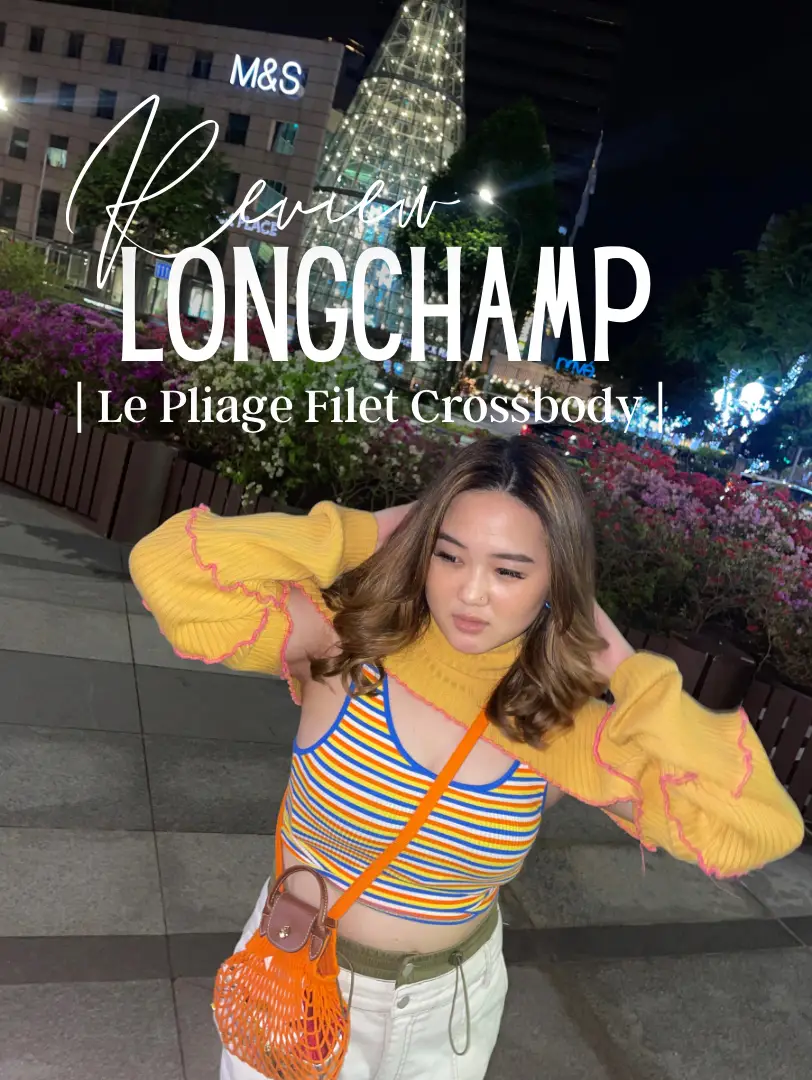 BagReview: Longchamp Le Pliage Filet in Blush + What Fits and Try On 