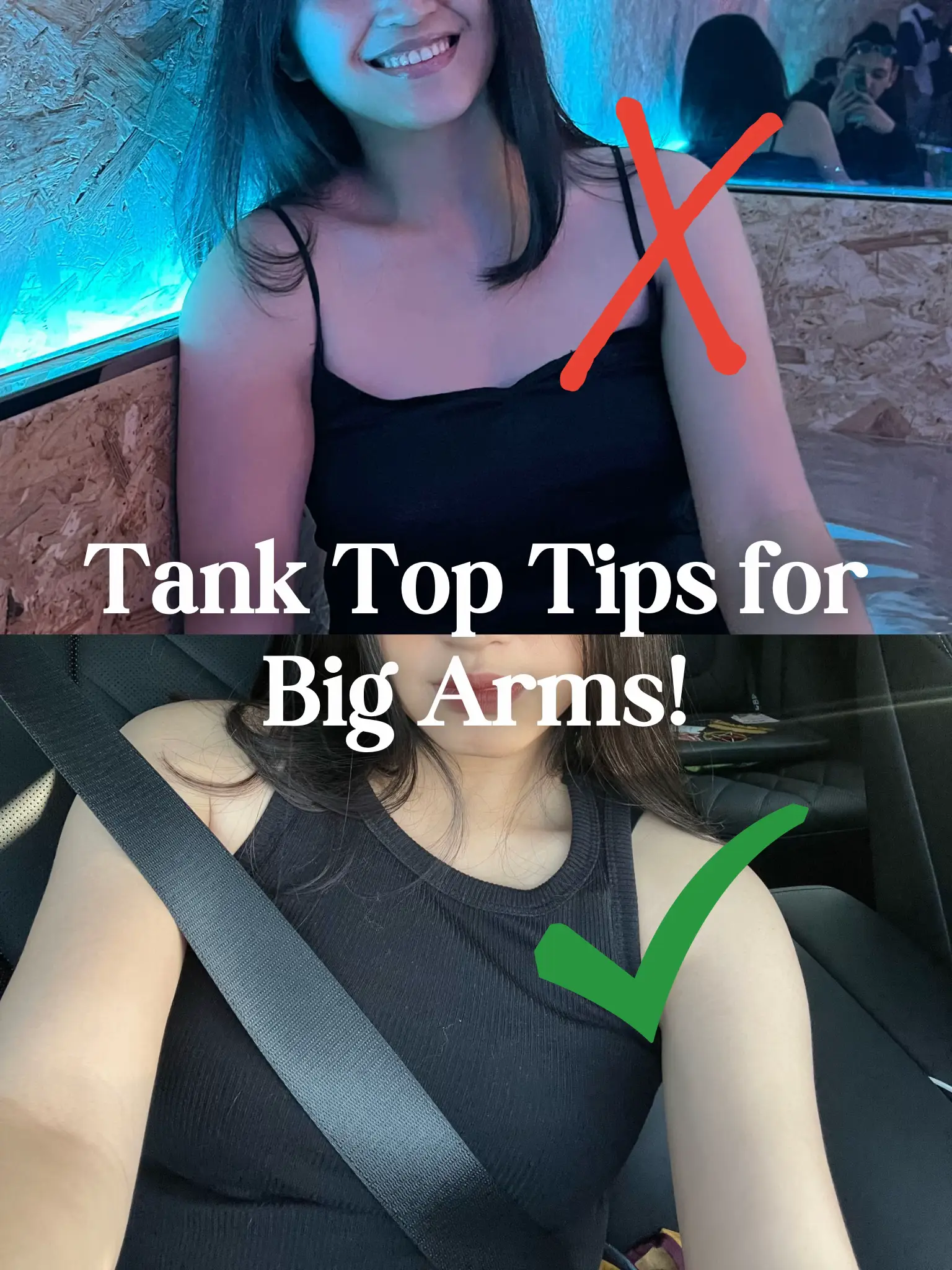 Tips menggunakan tanktop untuk lengan besar!