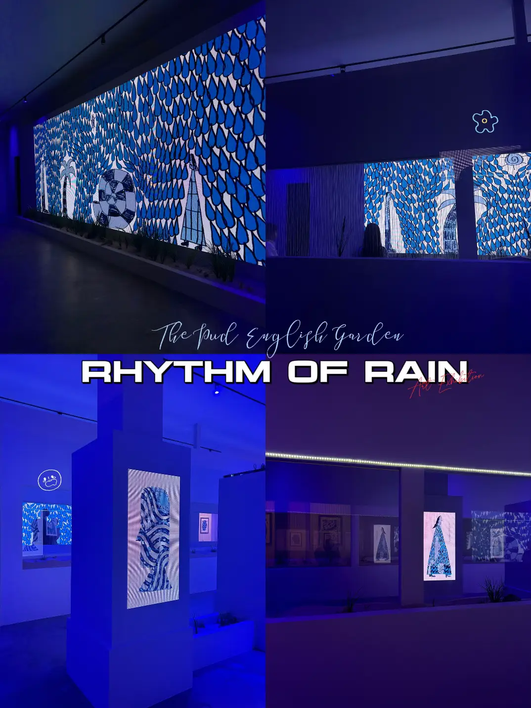 rhythm of rain , art exhibition 🌧️🩵 | แกลเลอรีที่โพสต์โดย juq3n | Lemon8