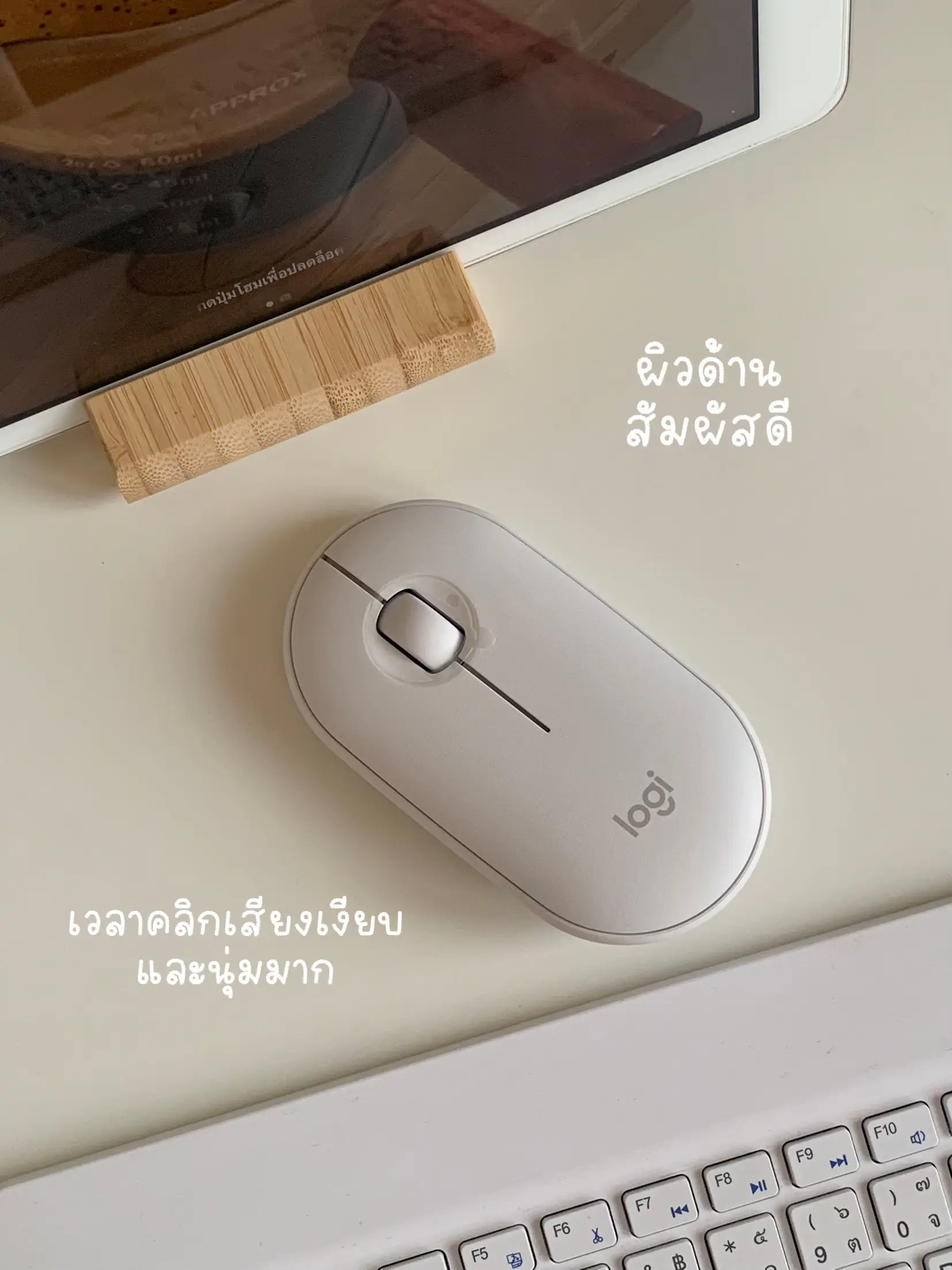 รีวิว Logitech Pebble m350 🖱️🖥️ เมาส์บลูทูธสำหรับสายมินิมอล | แกลเลอรี ...