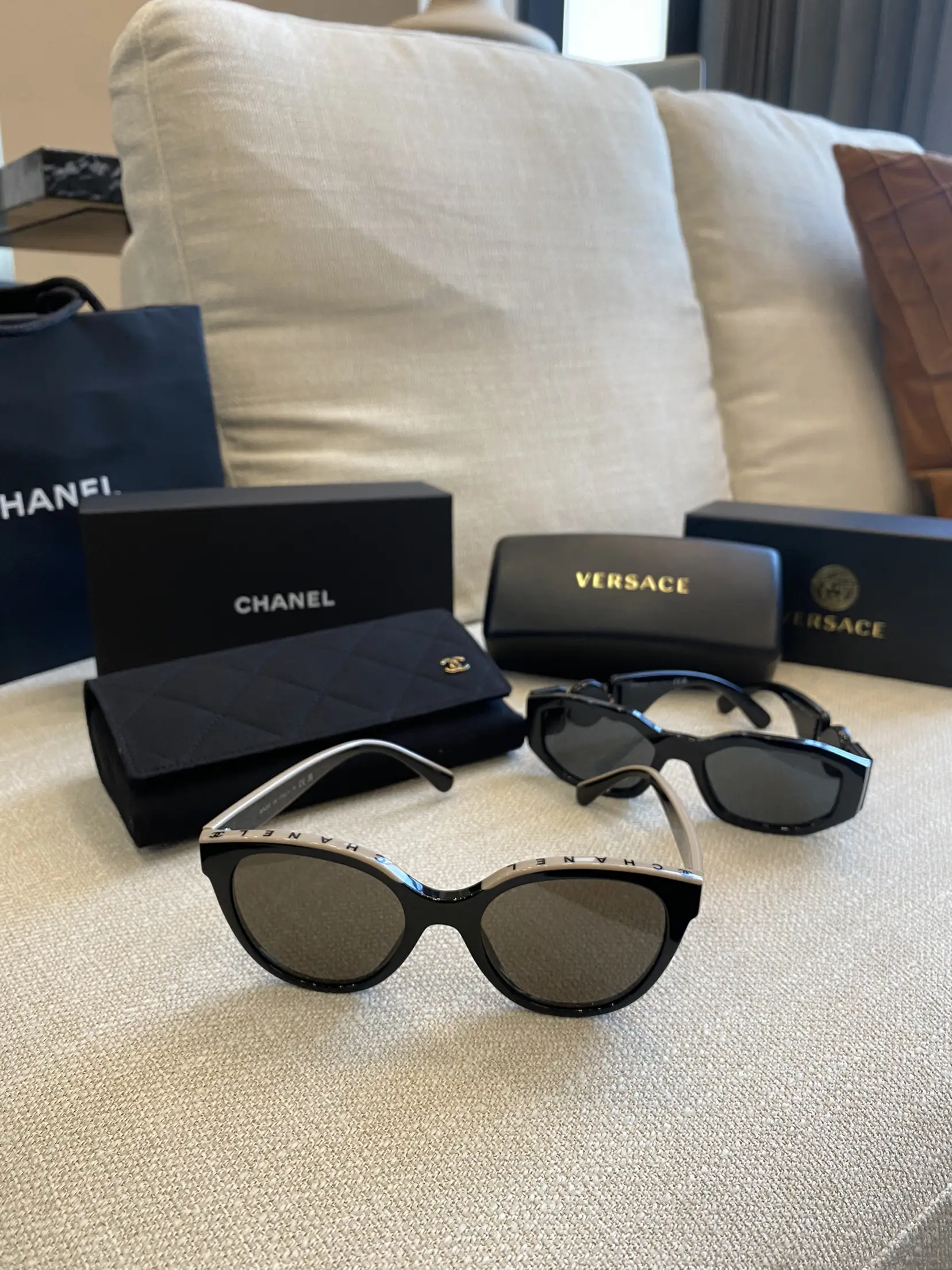 Chanel 5414 Butterfly Sunglasses Black - $400 (15% Off Retail) - From Emma