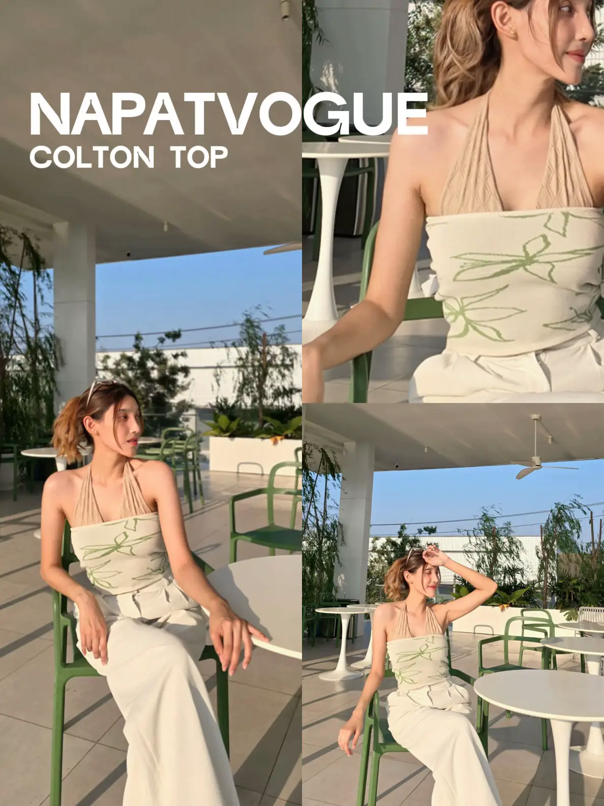 NAPATVOGUE COLTON TOP | แกลเลอรีที่โพสต์โดย SOMORNP | Lemon8