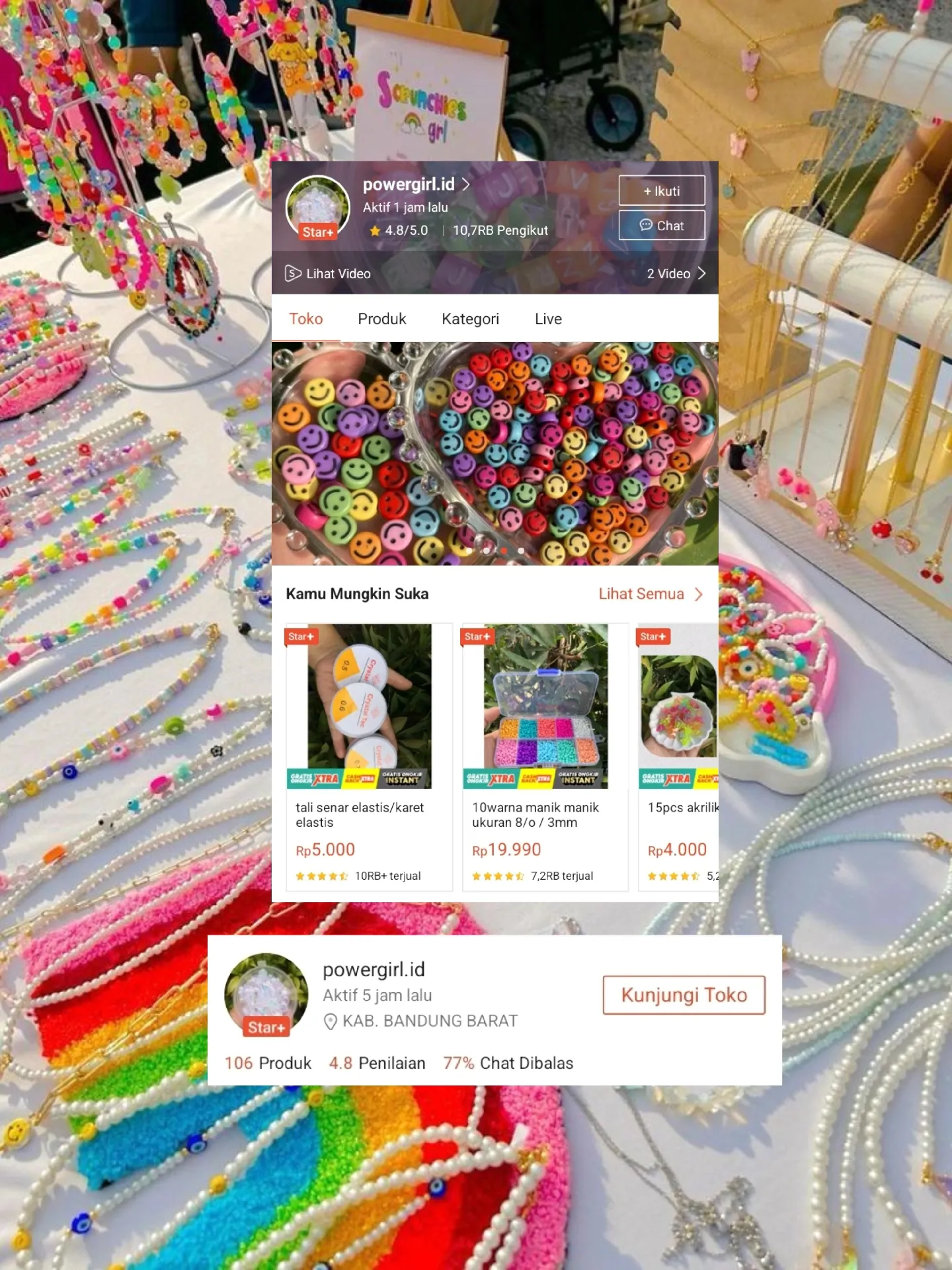 Manik Store Rekomendasi Toko manik-manik di Shopee π | Galeri diposting oleh ~Flo ...