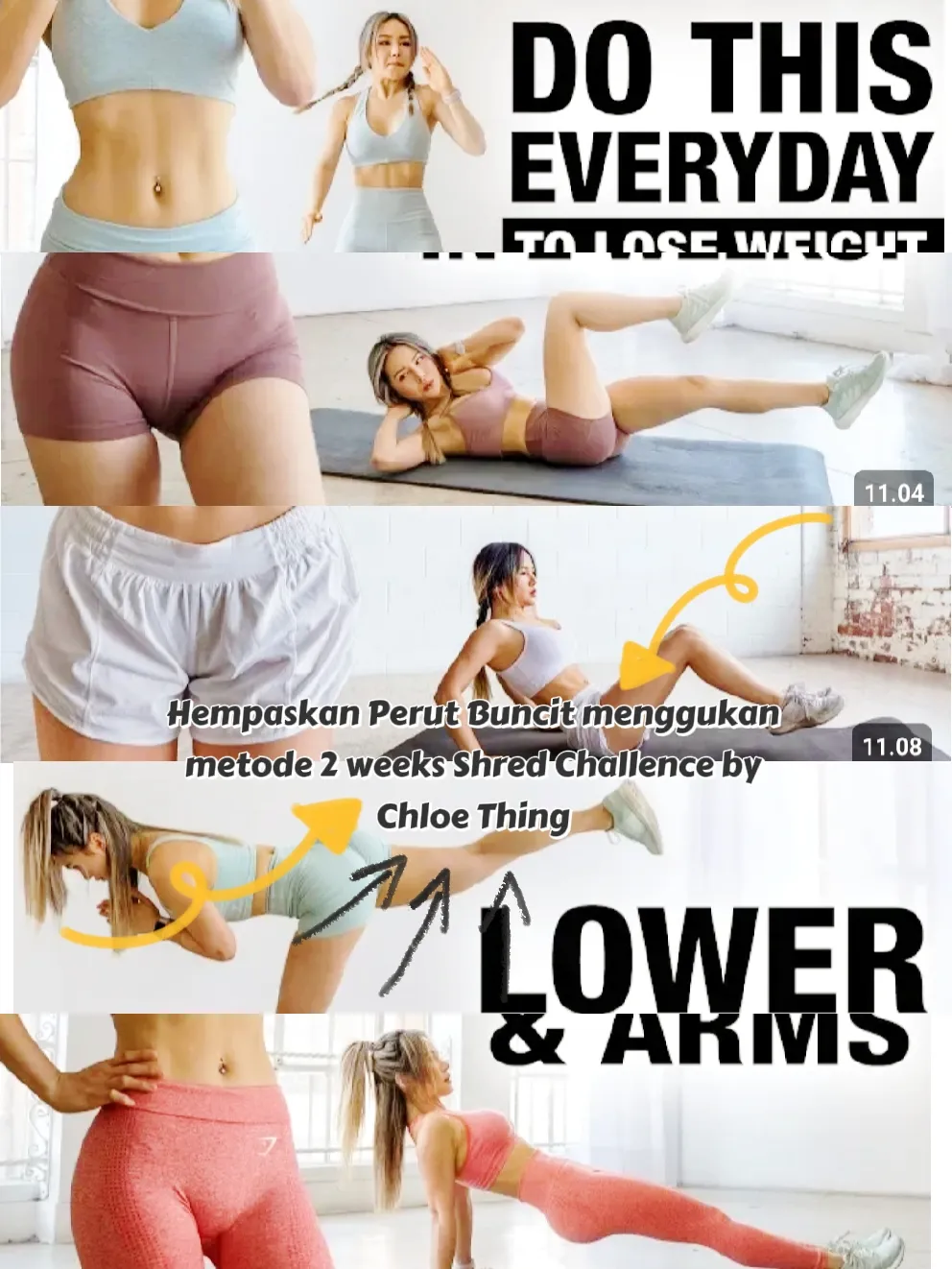 Do This Everyday To Lose Weight  2 Weeks Shred Challenge 