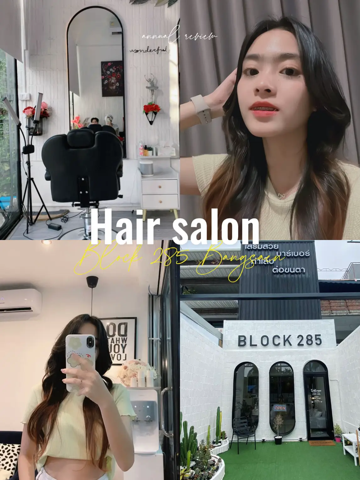 Hair salon Block 285 Bangsaen แกลเลอรีที่โพสต์โดย Kxnmxii Lemon8