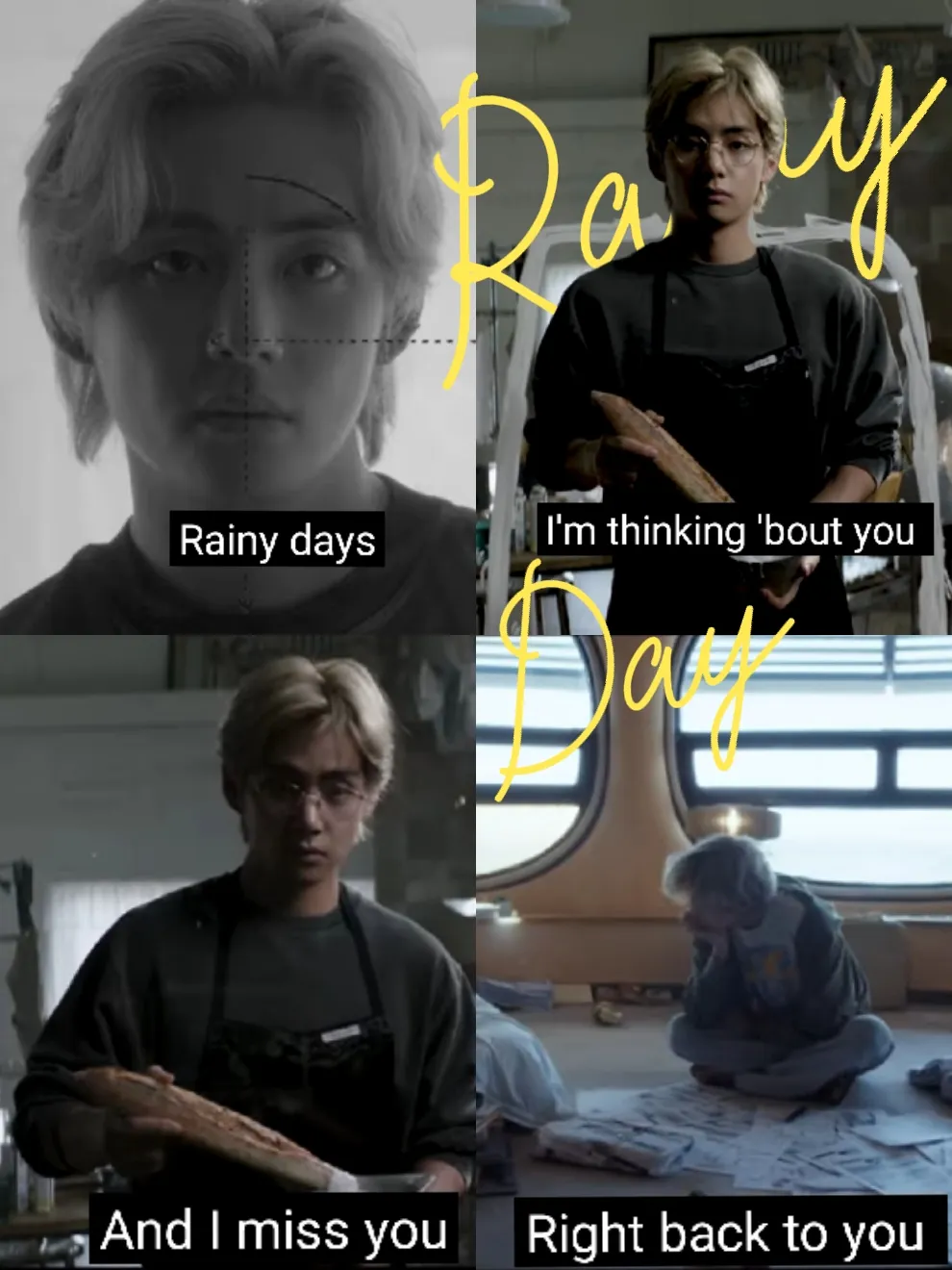 BTS on ⁷ on X: #V Rainy Days  Goals Goals are