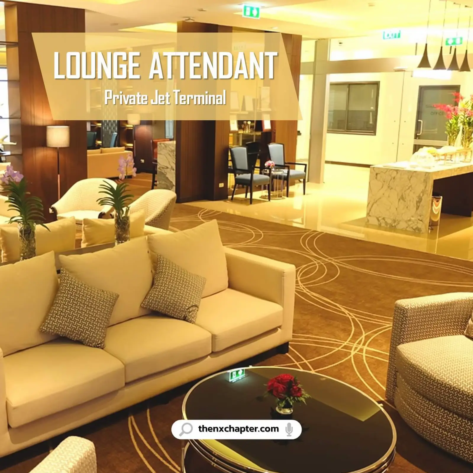 รับสมัคร Lounge Attendant ที่อาคาร Private Jet Termina แกลเลอรีที่